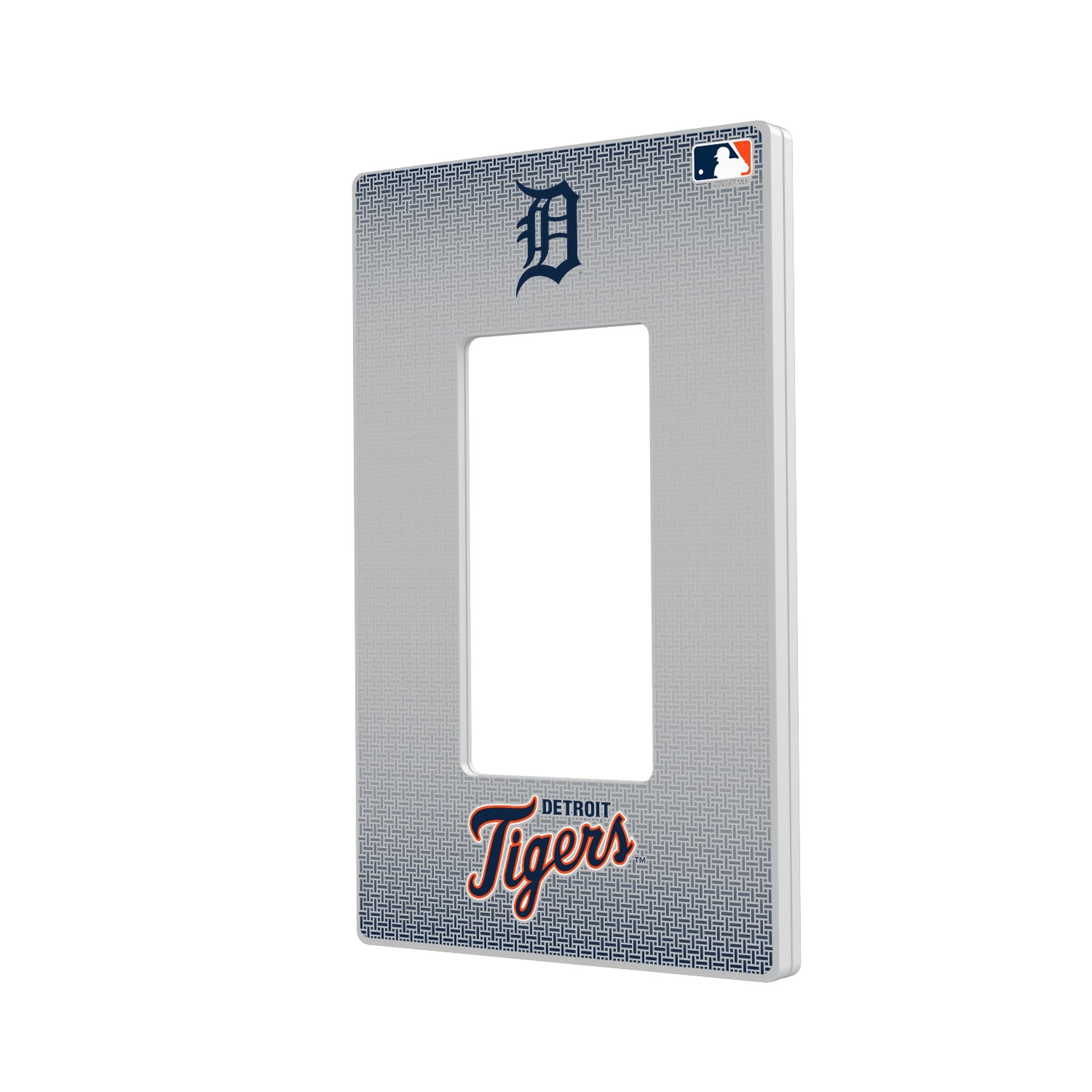 Detroit Tigers Linen Hidden-Screw Light Switch Plate 2