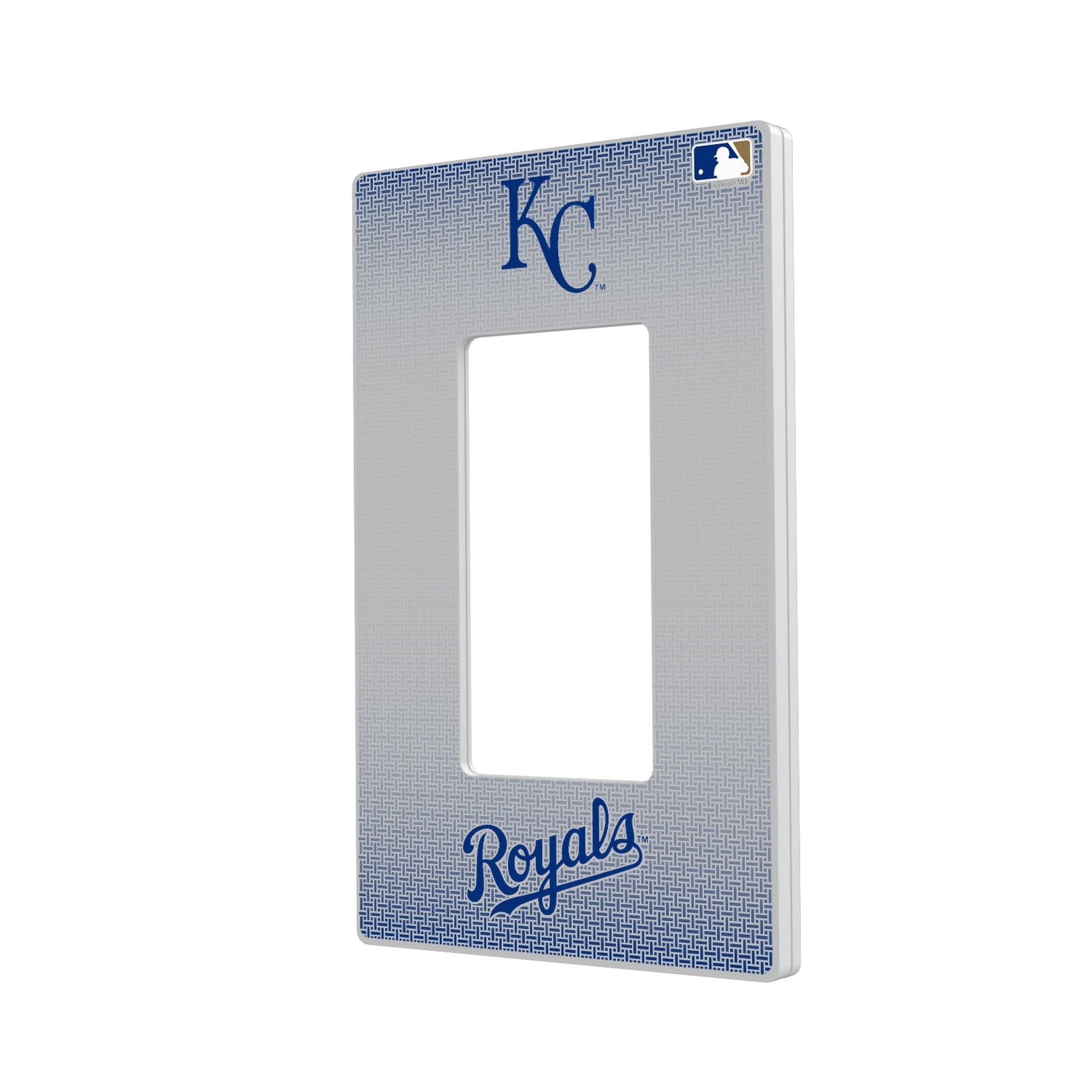 Kansas City Royals Linen Hidden-Screw Light Switch Plate 2