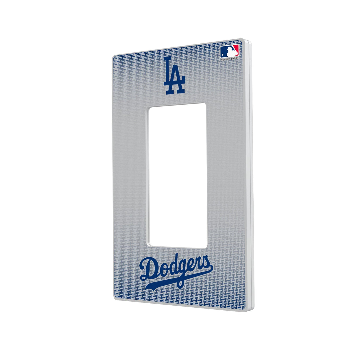 LA Dodgers Linen Hidden-Screw Light Switch Plate 2