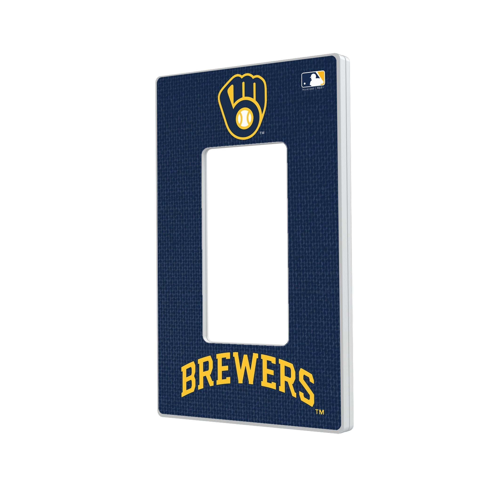 Milwaukee Brewers Solid Hidden-Screw Light Switch Plate 2