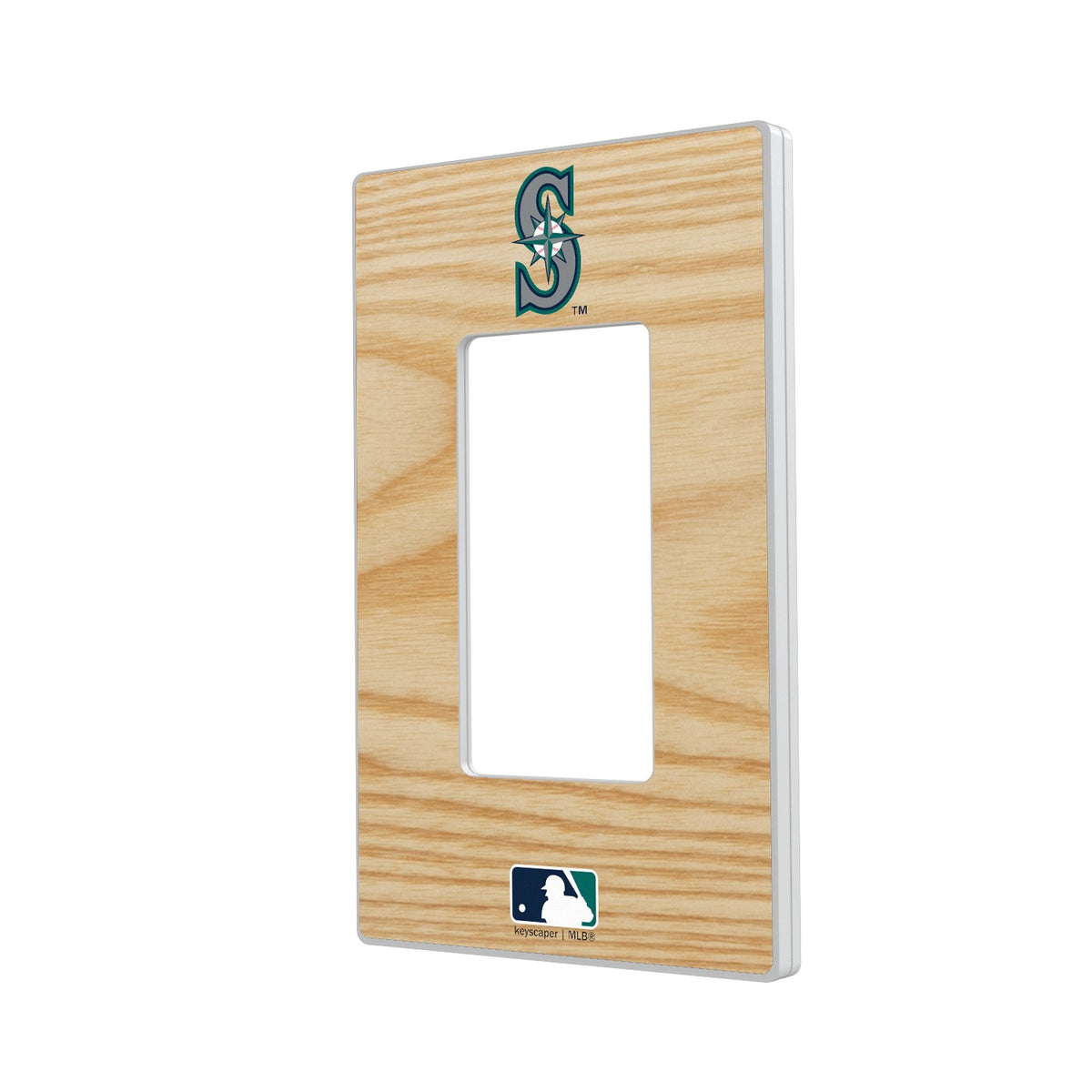 Seattle Mariners Baseball Bat Hidden-Screw Light Switch Plate 2