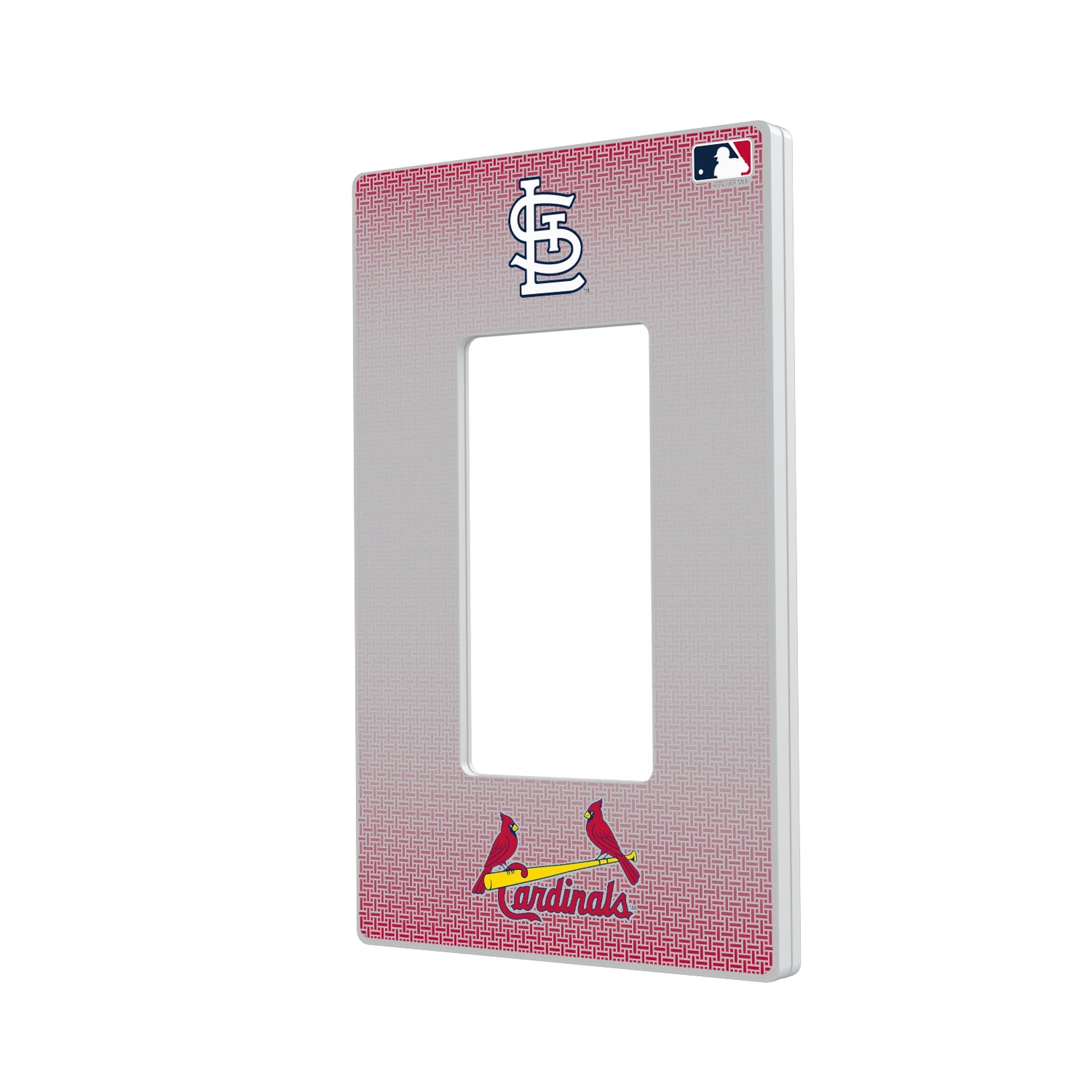 St Louis Cardinals Linen Hidden-Screw Light Switch Plate 2