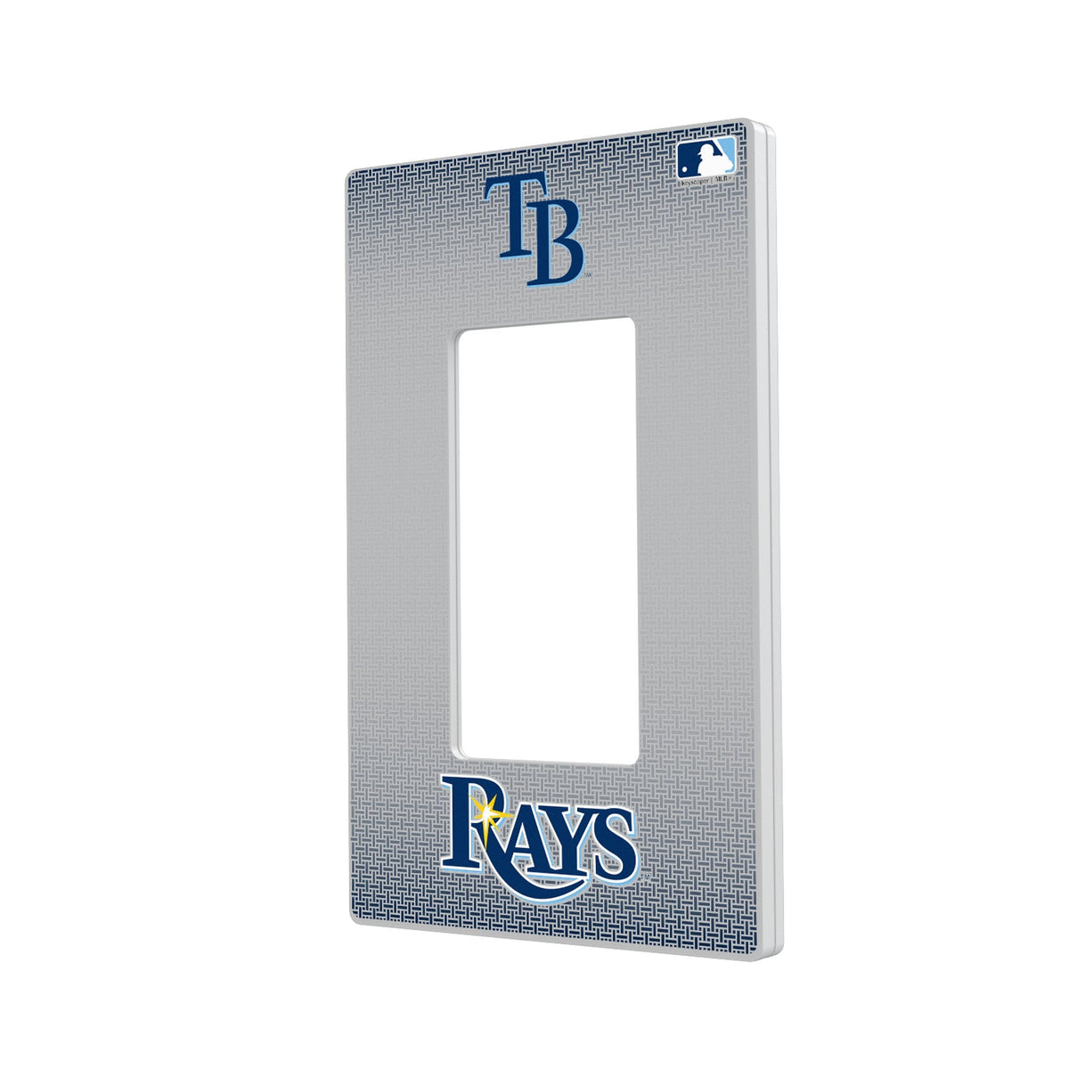 Tampa Bay Rays Linen Hidden-Screw Light Switch Plate 2