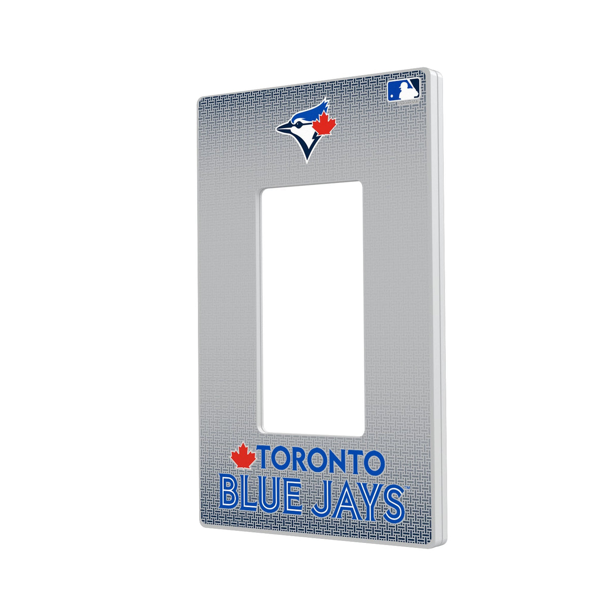Toronto Blue Jays Linen Hidden-Screw Light Switch Plate 2