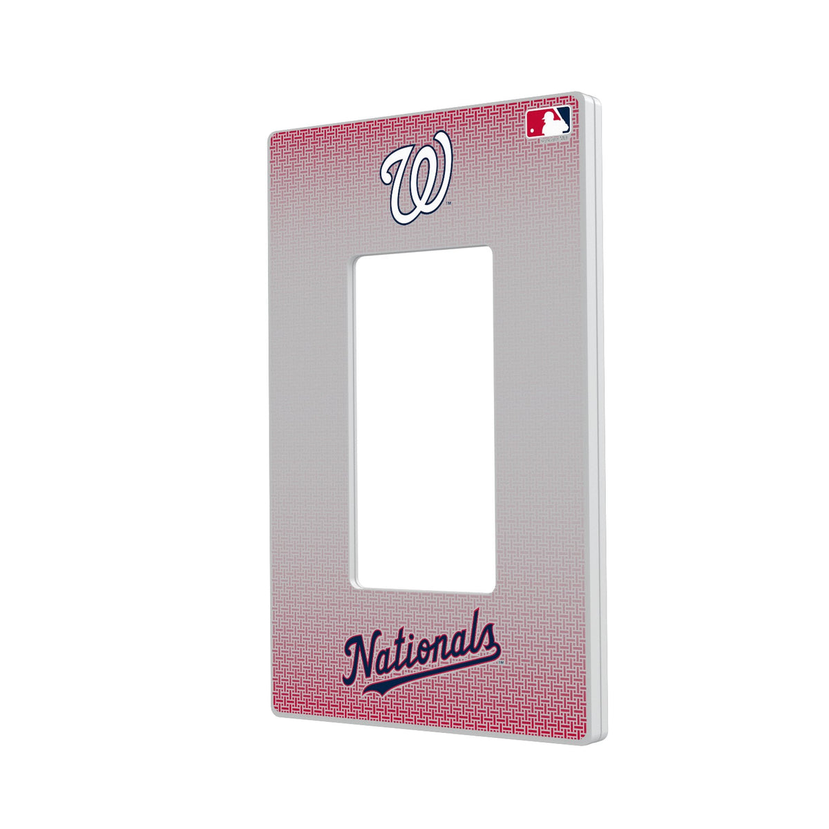 Washington Nationals Linen Hidden-Screw Light Switch Plate 2