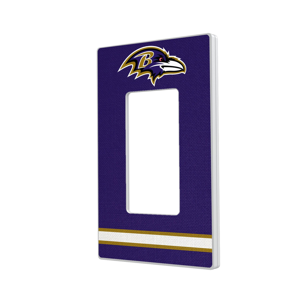 Baltimore Ravens Stripe Hidden-Screw Light Switch Plate 2