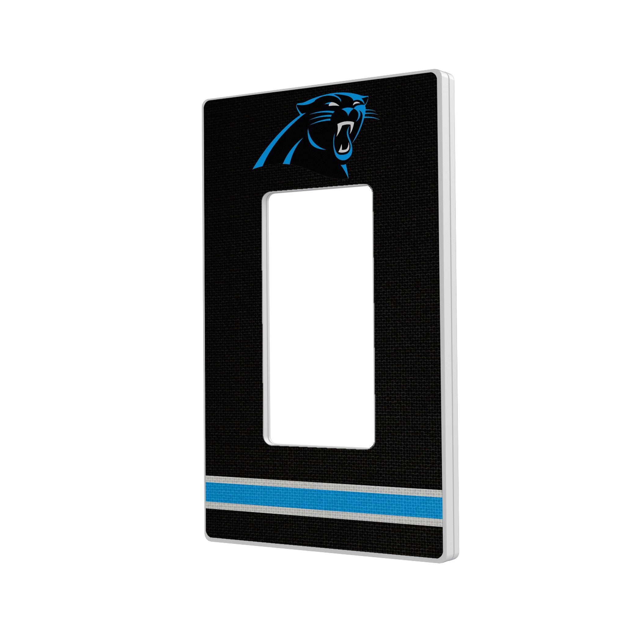 Carolina Panthers Stripe Hidden-Screw Light Switch Plate 2