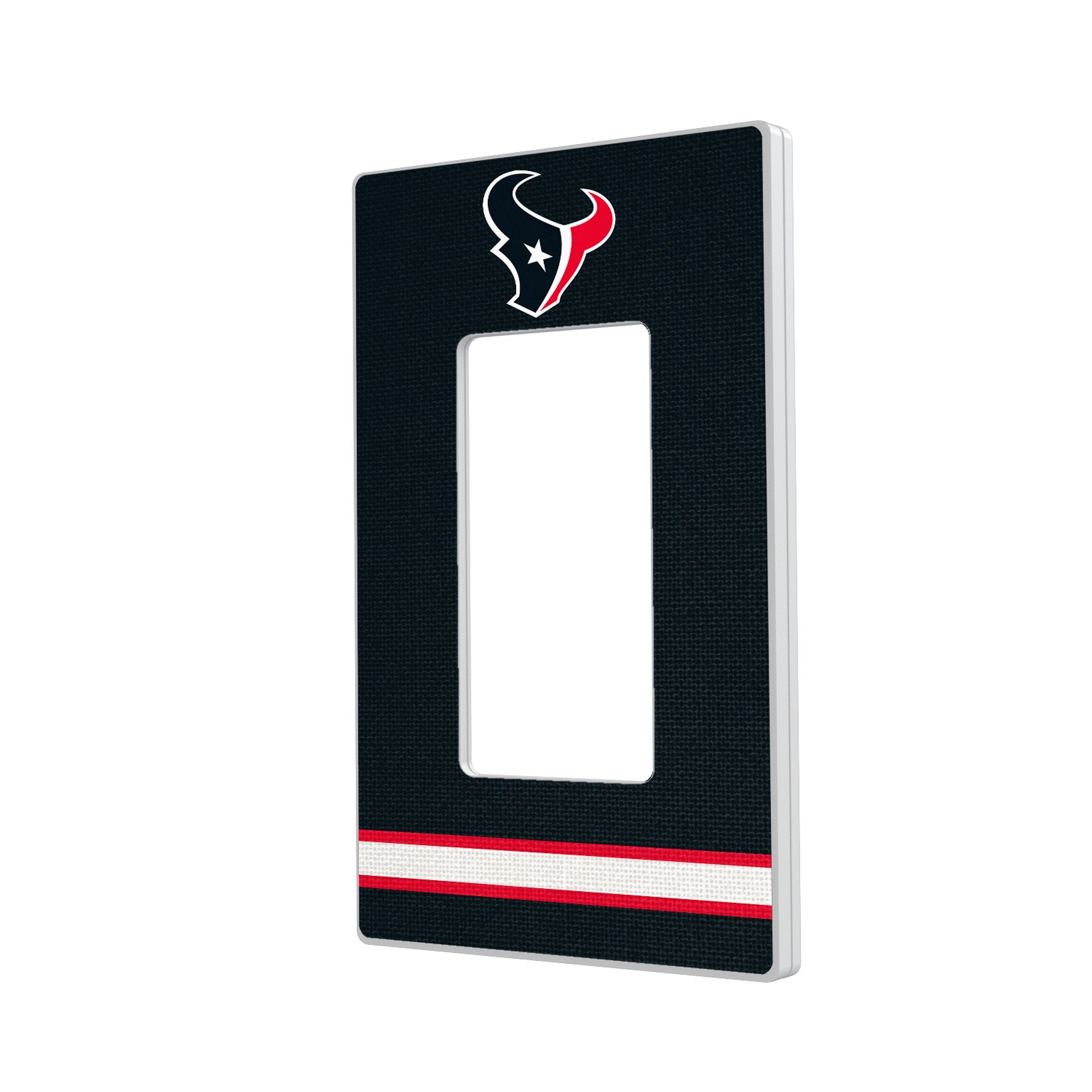 Houston Texans Stripe Hidden-Screw Light Switch Plate 2