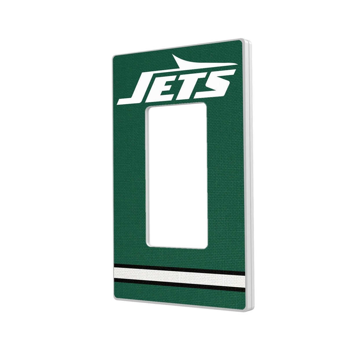 New York Jets Stripe Hidden-Screw Light Switch Plate 2