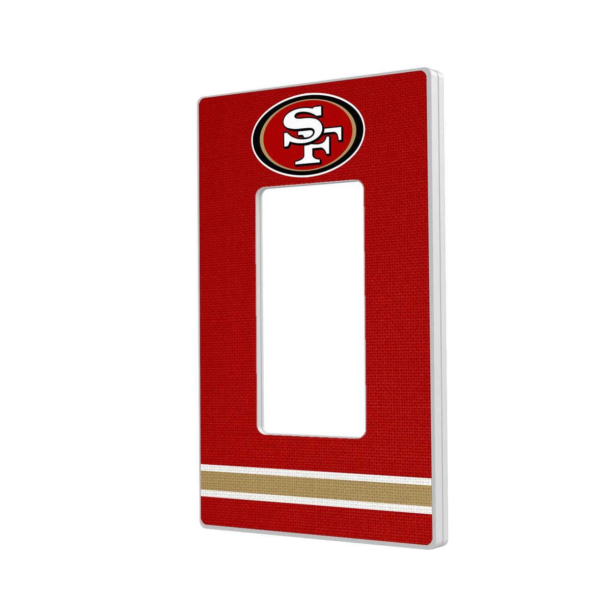 San Francisco 49ers Stripe Hidden-Screw Light Switch Plate 2