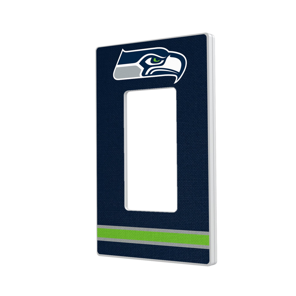 Seattle Seahawks Stripe Hidden-Screw Light Switch Plate 2