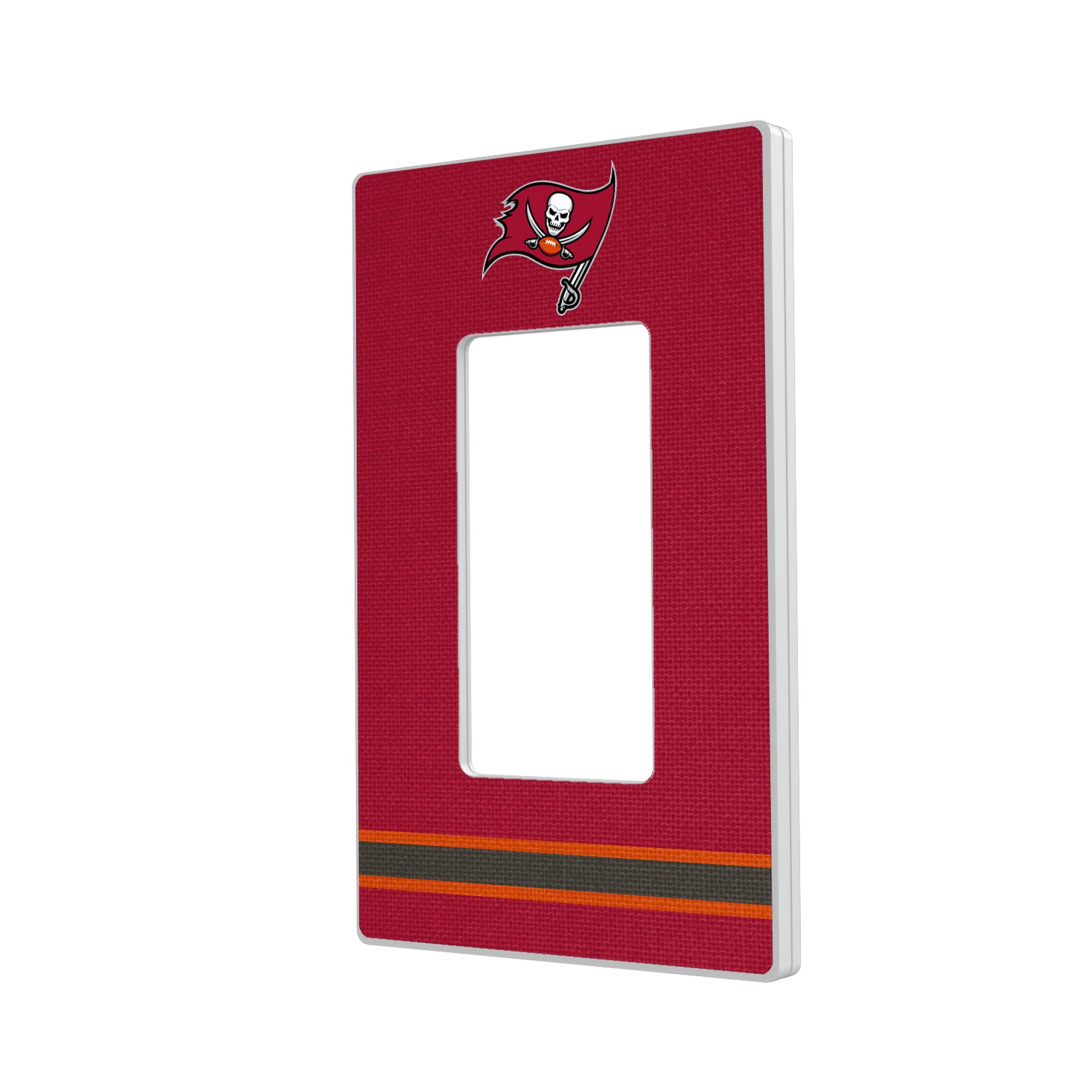 Tampa Bay Buccaneers Stripe Hidden-Screw Light Switch Plate 2