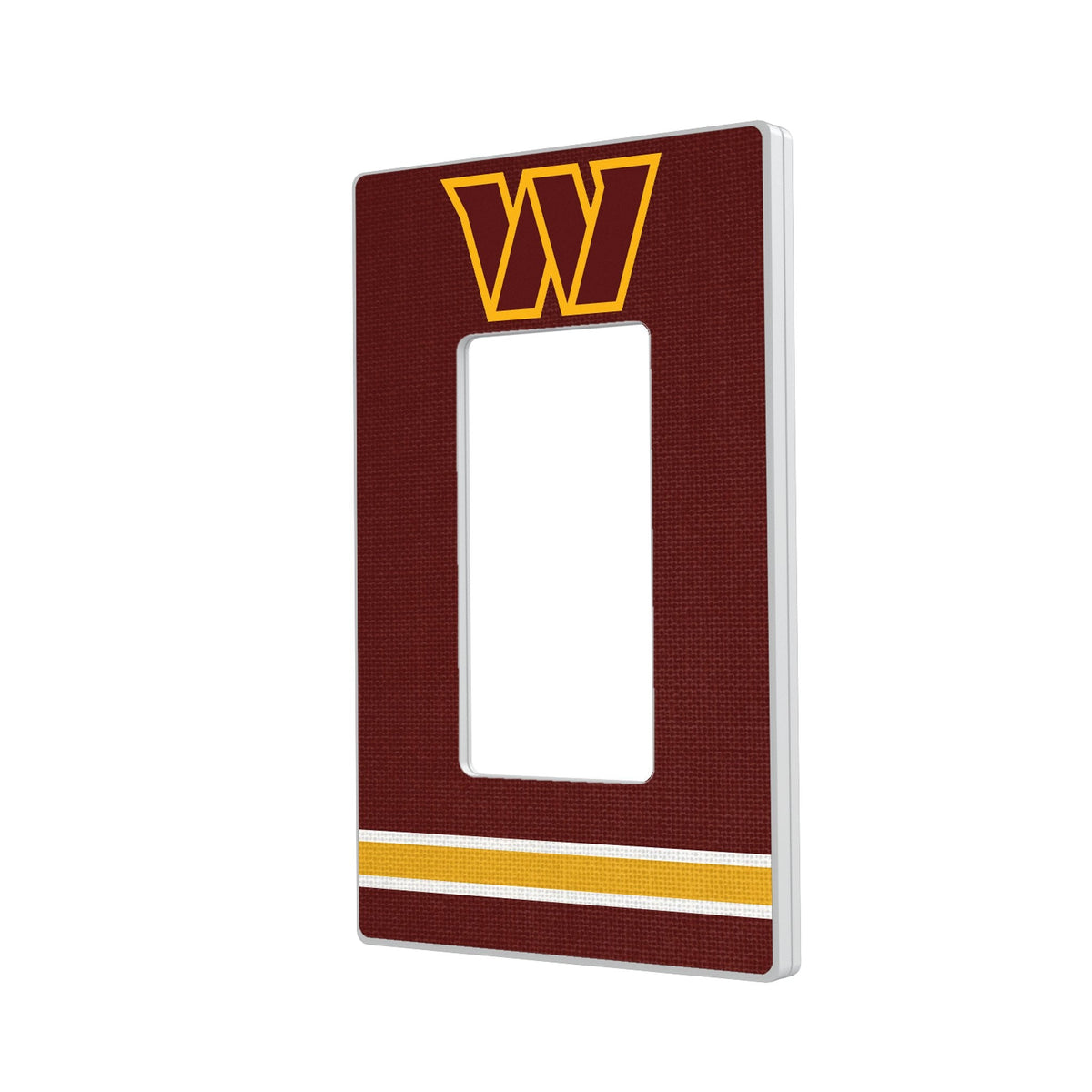 Washington Commanders Stripe Hidden-Screw Light Switch Plate 2