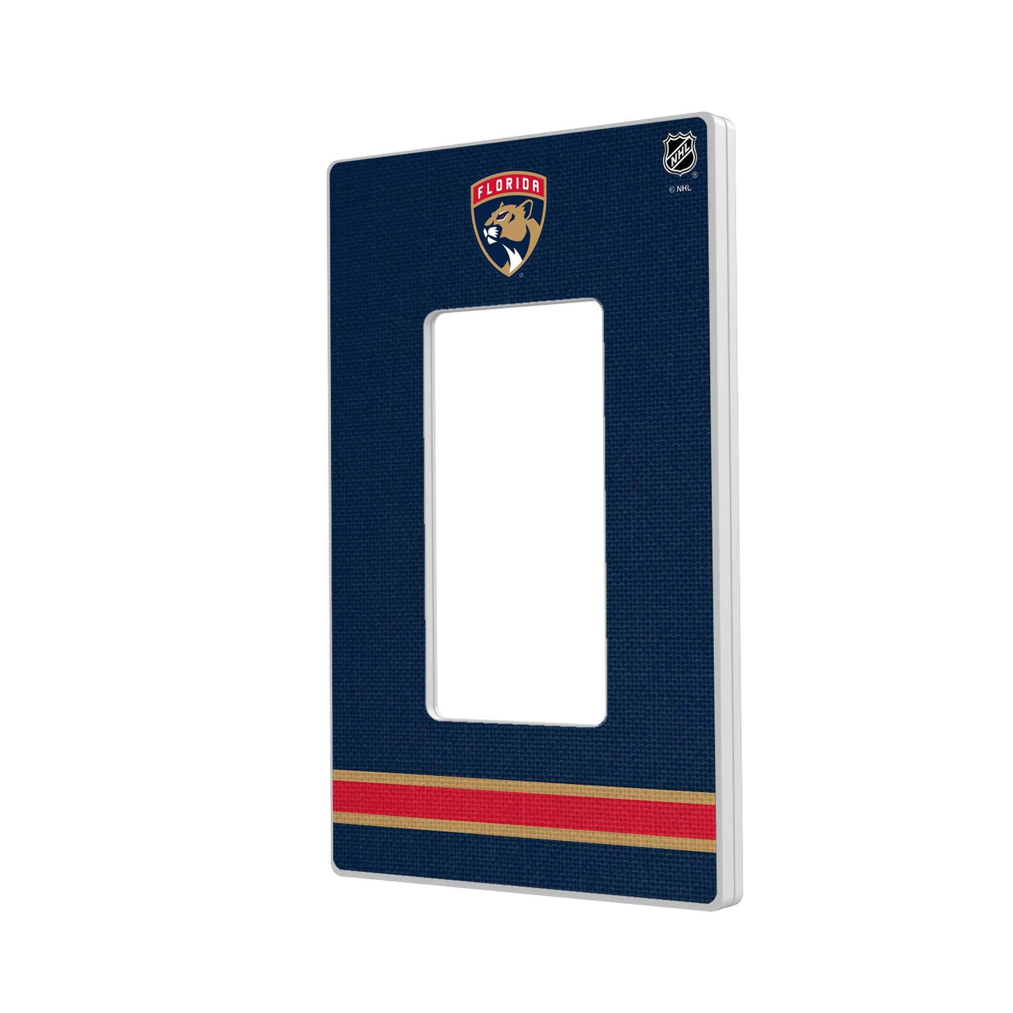 Florida Panthers Stripe Hidden-Screw Light Switch Plate