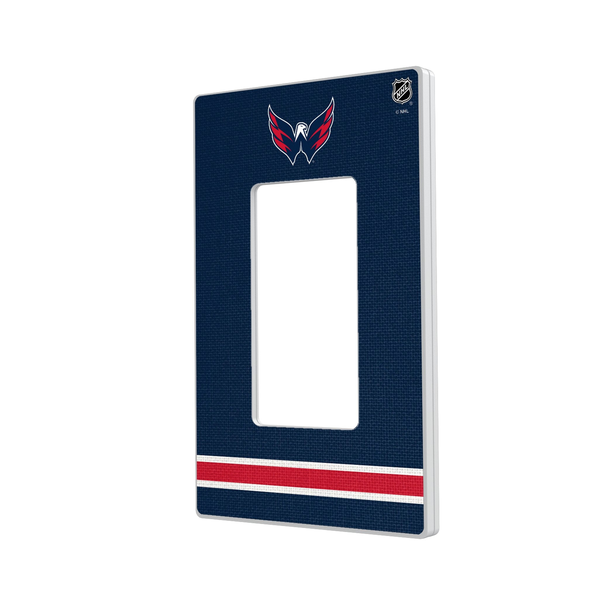 Washington Capitals Stripe Hidden-Screw Light Switch Plate