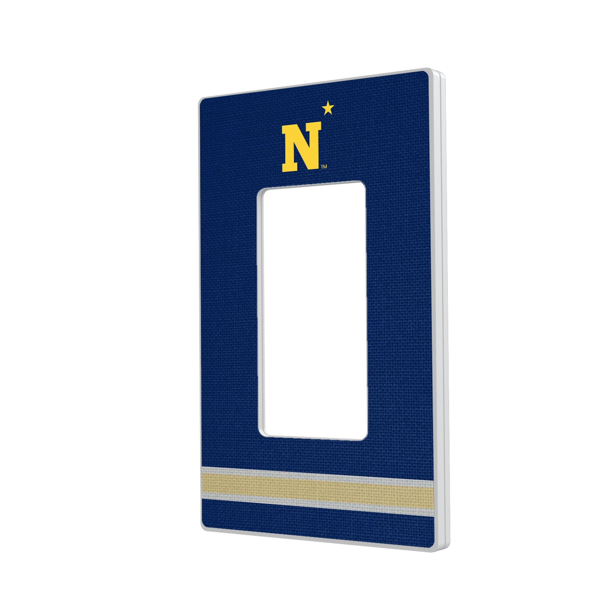 United State Naval Academy Midshipmen Stripe Hidden-Screw Light Switch Plate