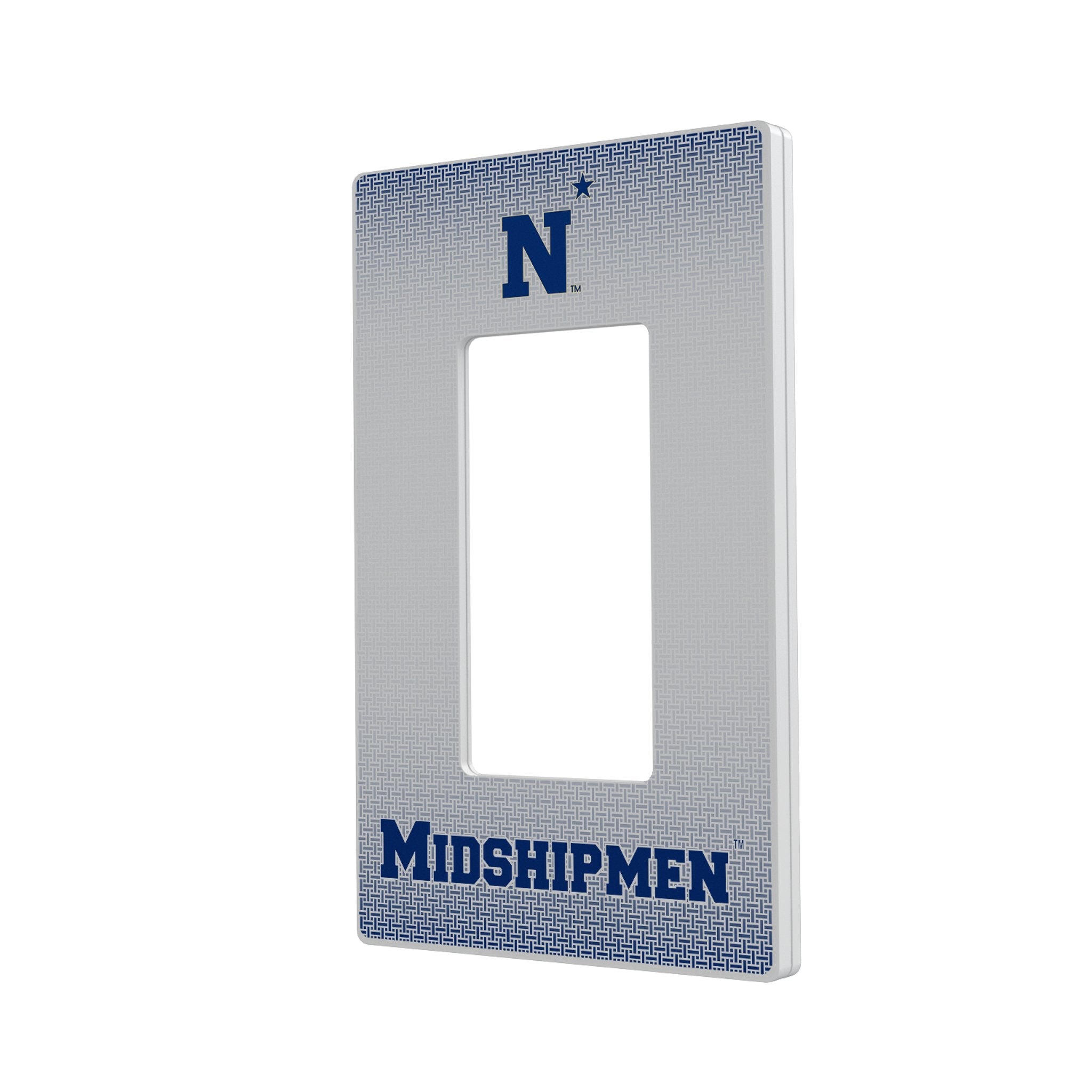 United State Naval Academy Midshipmen Linen Hidden-Screw Light Switch Plate