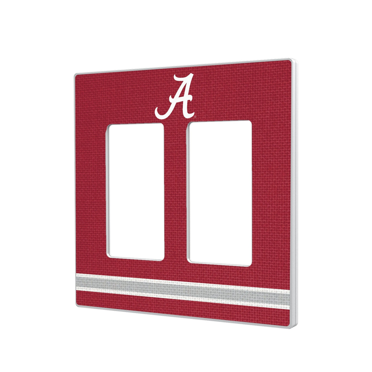University of Alabama Crimson Tide Script A Stripe Hidden-Screw Light Switch Plate 4