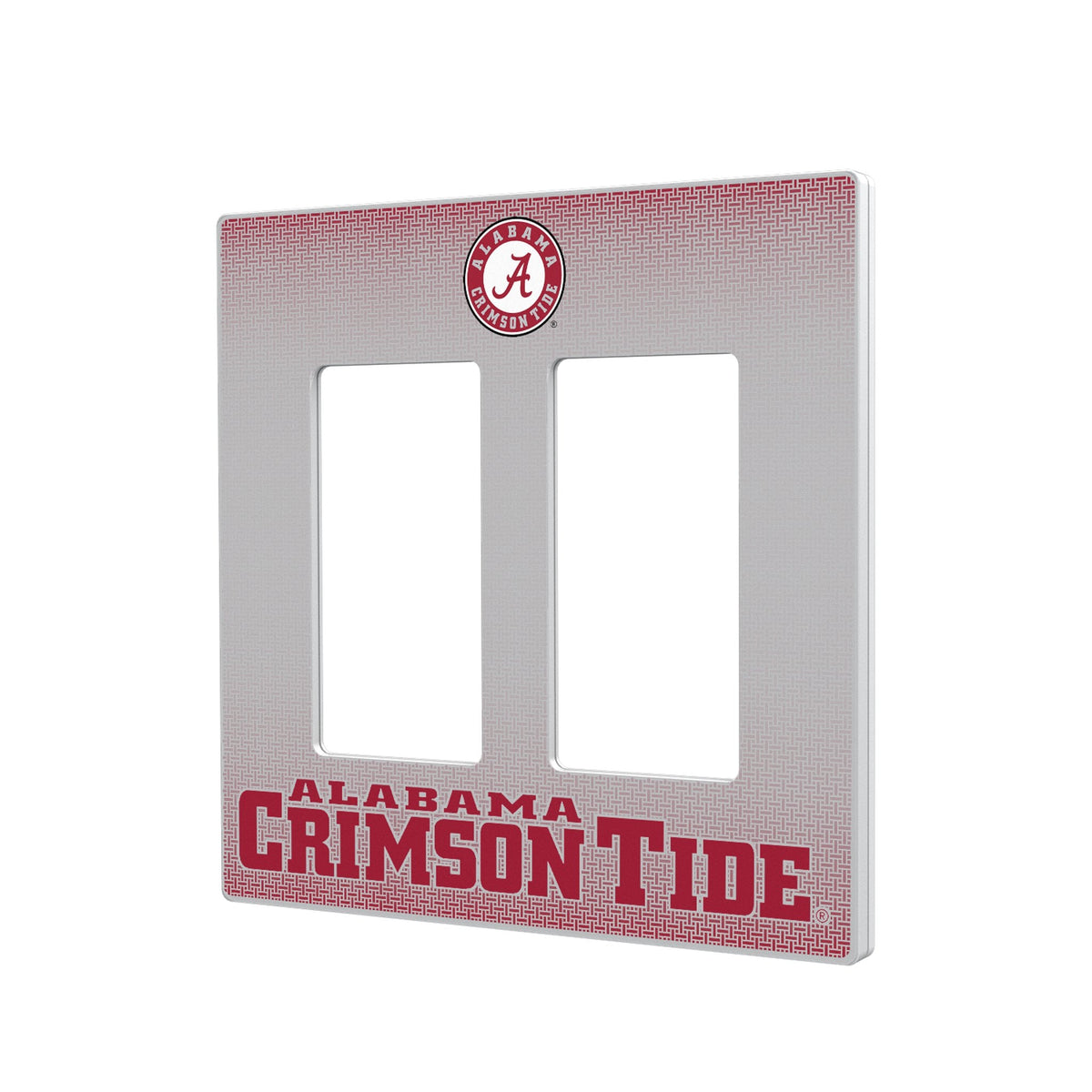 University of Alabama Crimson Tide Linen Hidden-Screw Light Switch Plate 4
