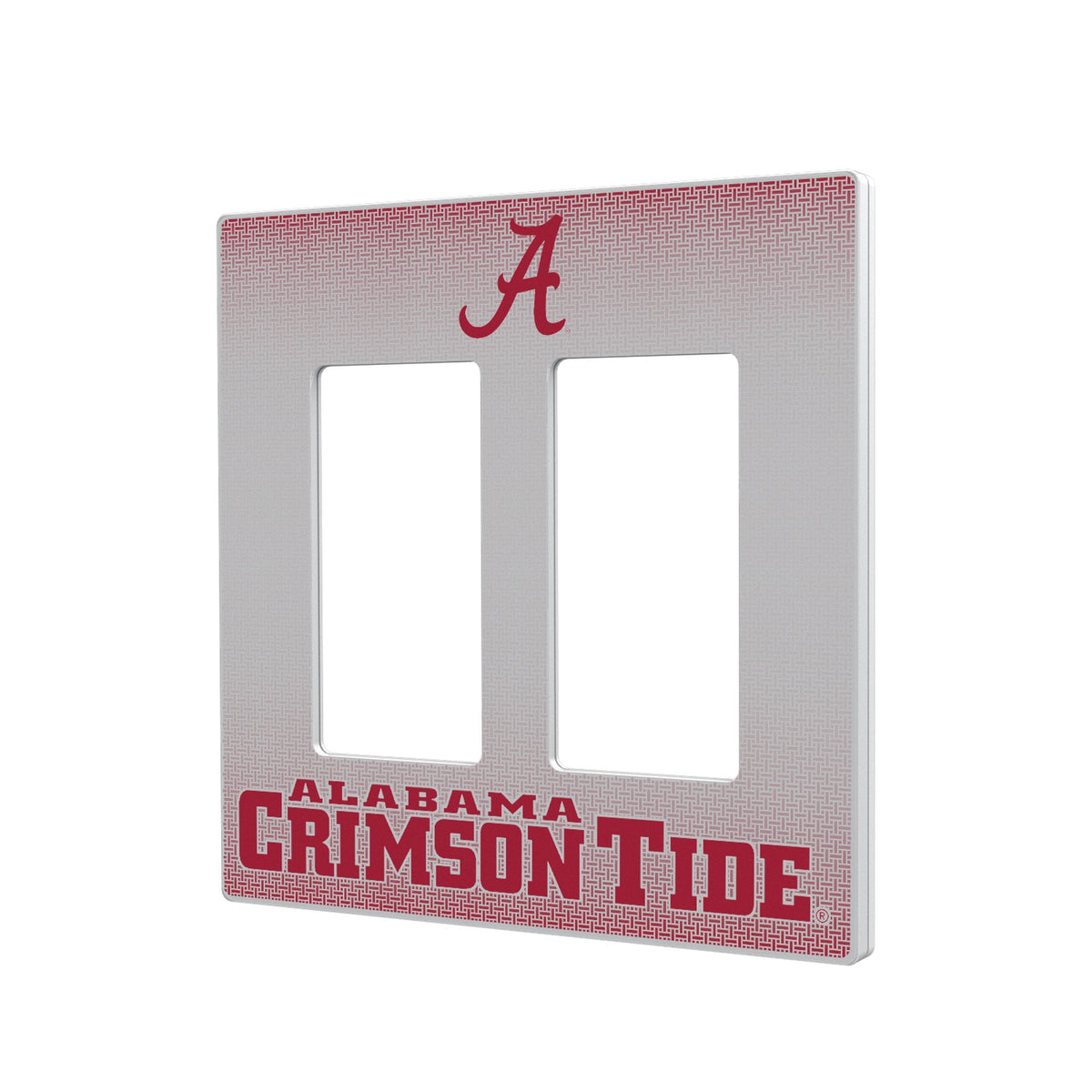 University of Alabama Crimson Tide Script A Linen Hidden-Screw Light Switch Plate 4