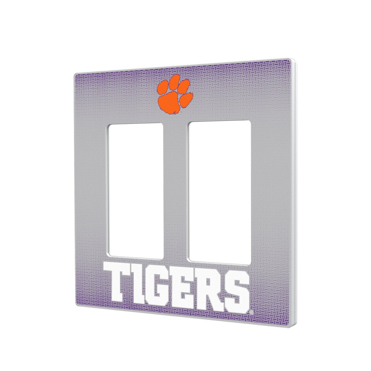 Clemson University Tigers Linen Hidden-Screw Light Switch Plate 4