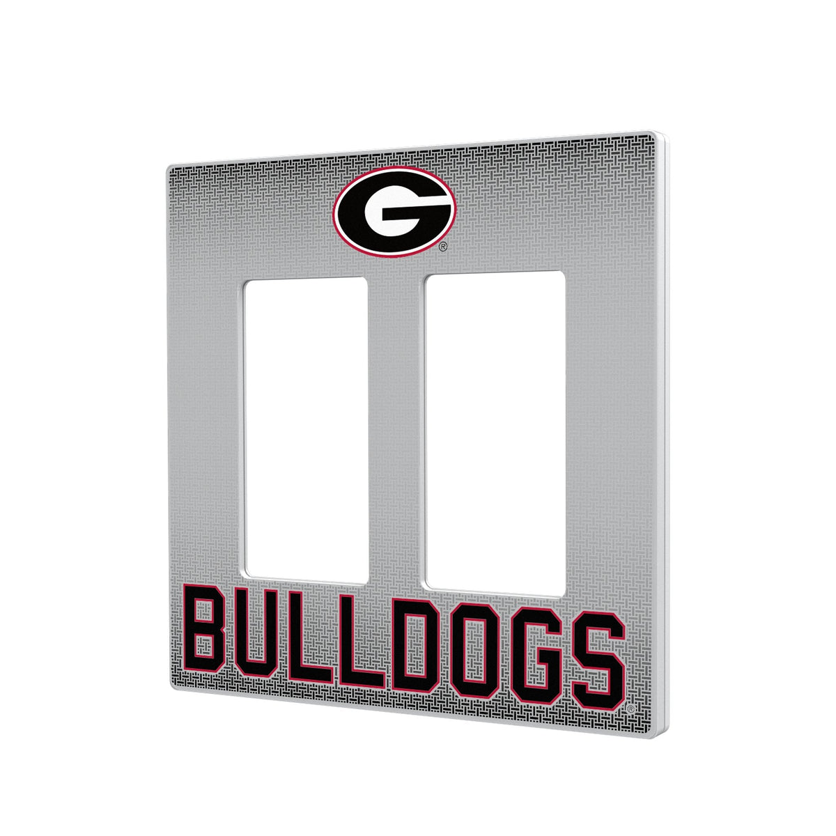 University of Georgia Bulldogs Linen Hidden-Screw Light Switch Plate 4