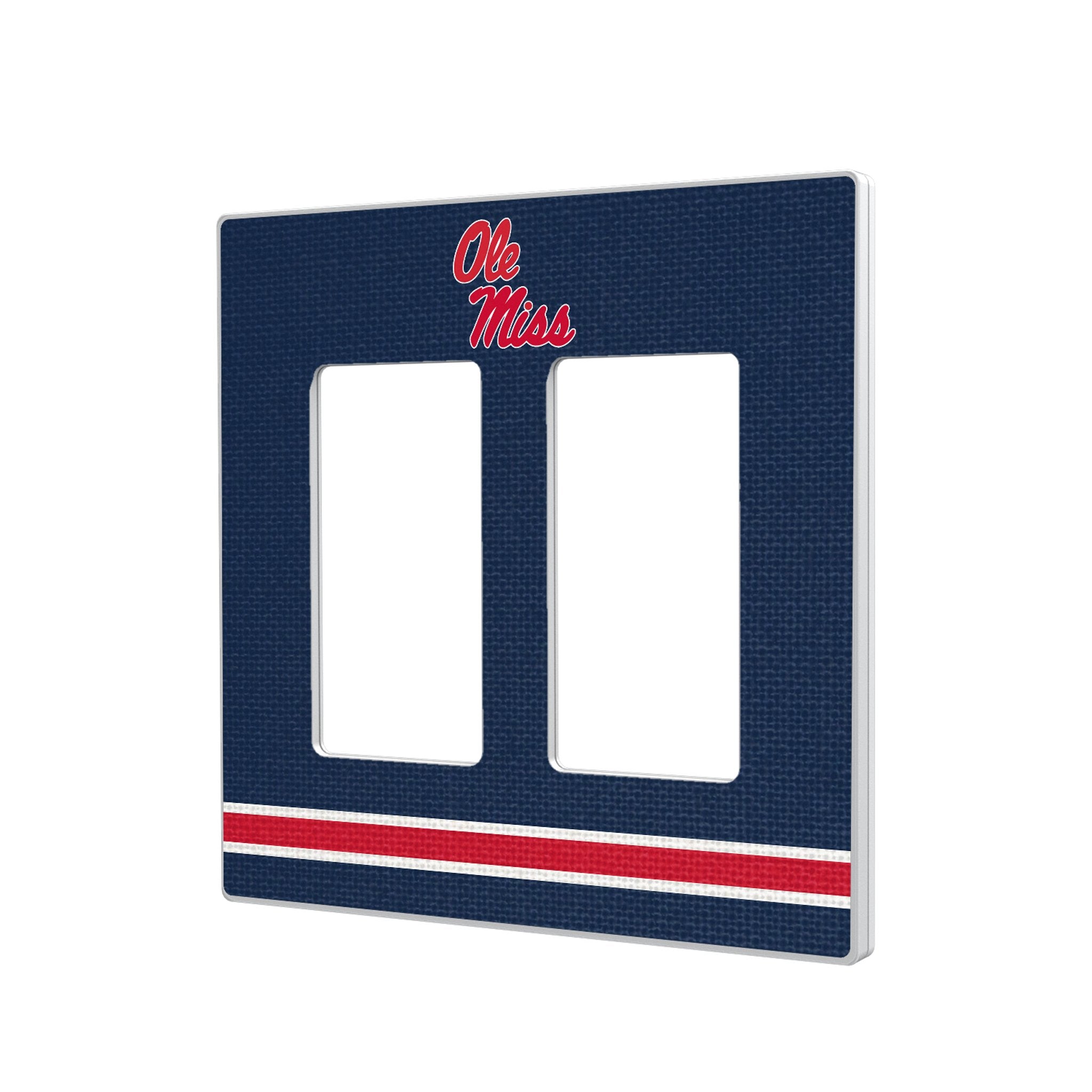 University of Mississippi Rebels Stripe Hidden-Screw Light Switch Plate 4