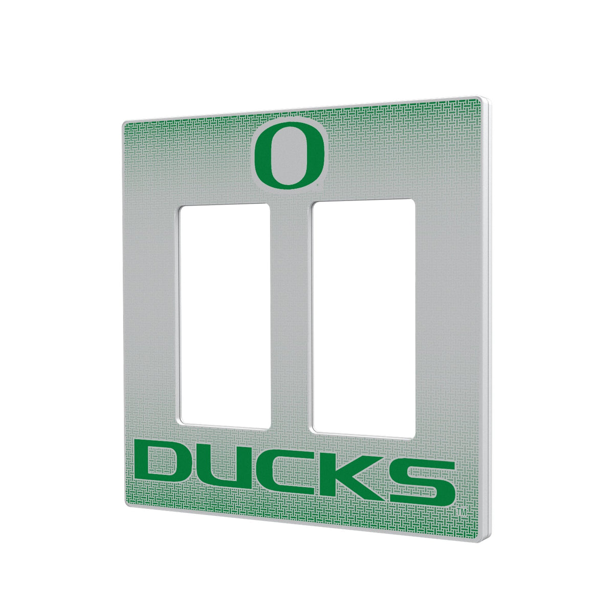 University of Oregon Ducks Linen Hidden-Screw Light Switch Plate 4