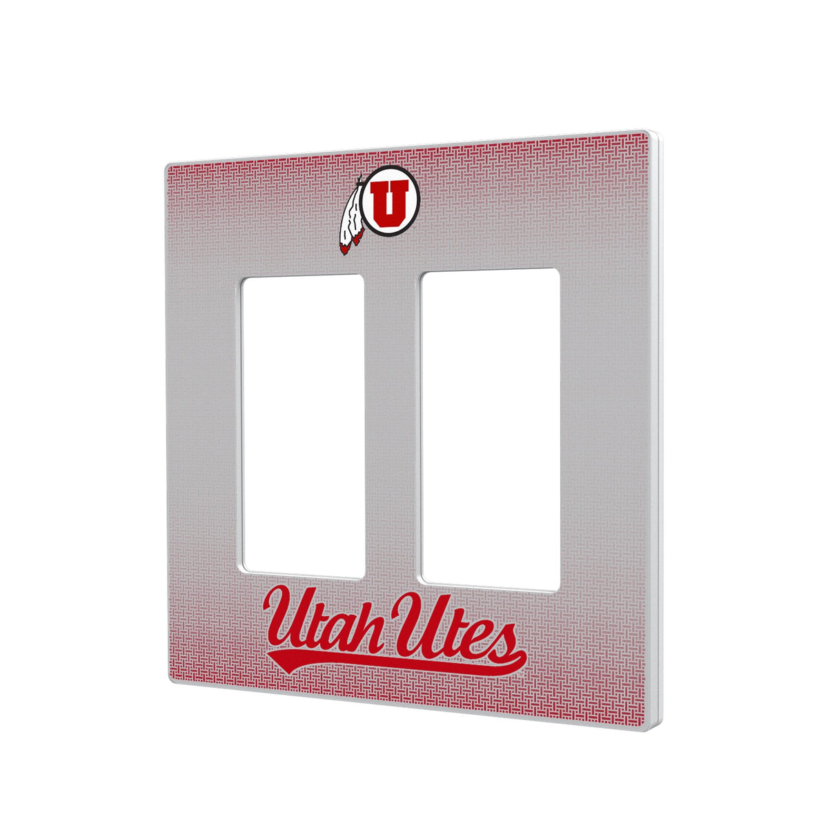 University of Utah Utes Linen Hidden-Screw Light Switch Plate 4