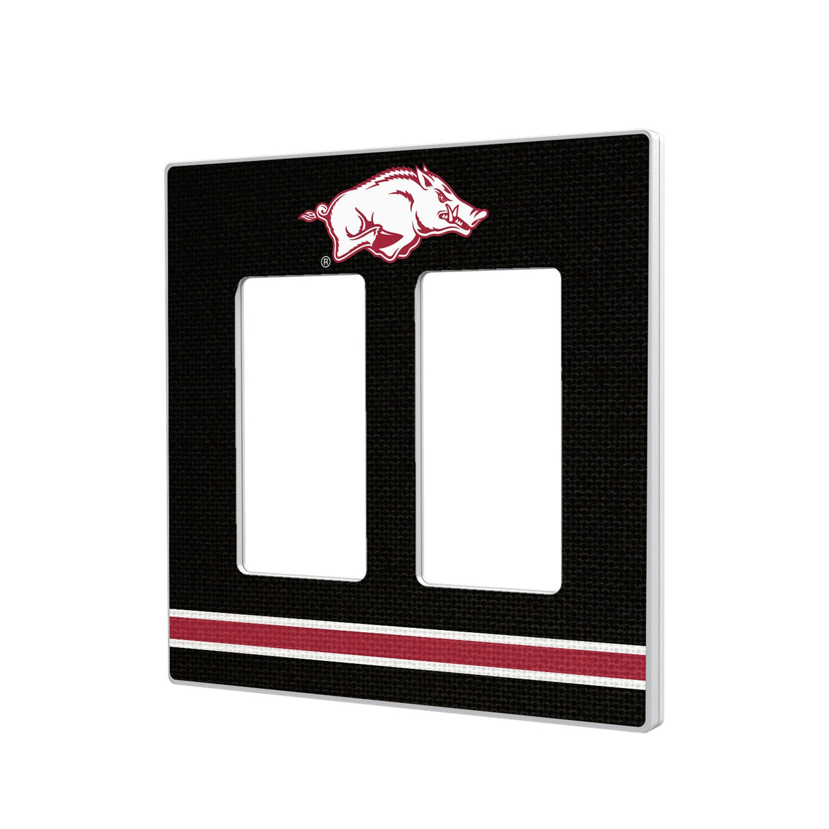 University of Arkansas Fayetteville Razorbacks Stripe Hidden-Screw Light Switch Plate 4