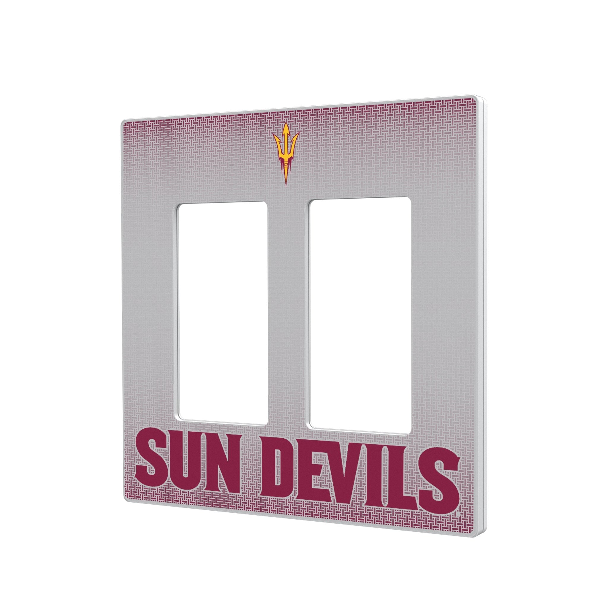 Arizona State University Sun Devils Linen Hidden-Screw Light Switch Plate 4
