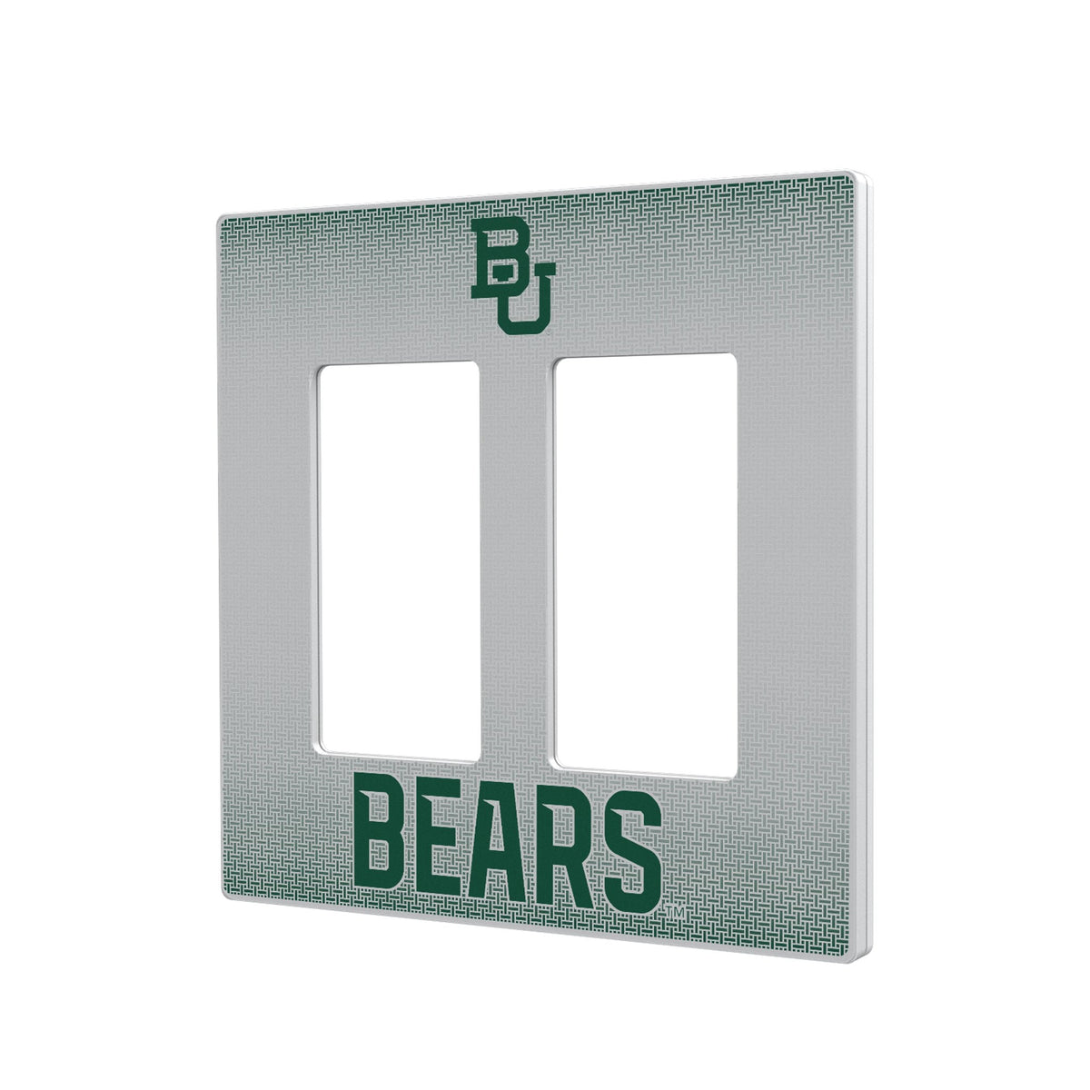 Baylor University Bears Linen Hidden-Screw Light Switch Plate 4
