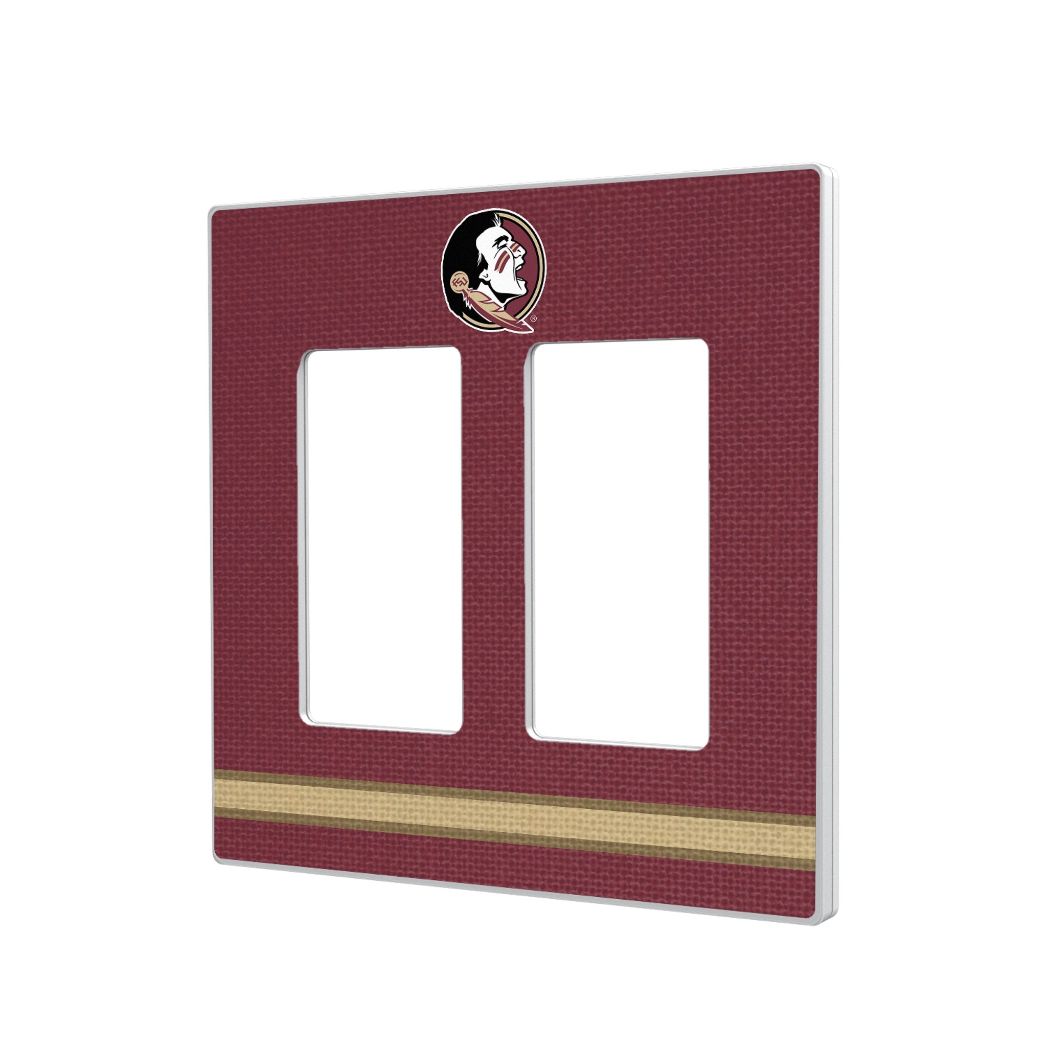 Florida State University Seminoles Stripe Hidden-Screw Light Switch Plate 4