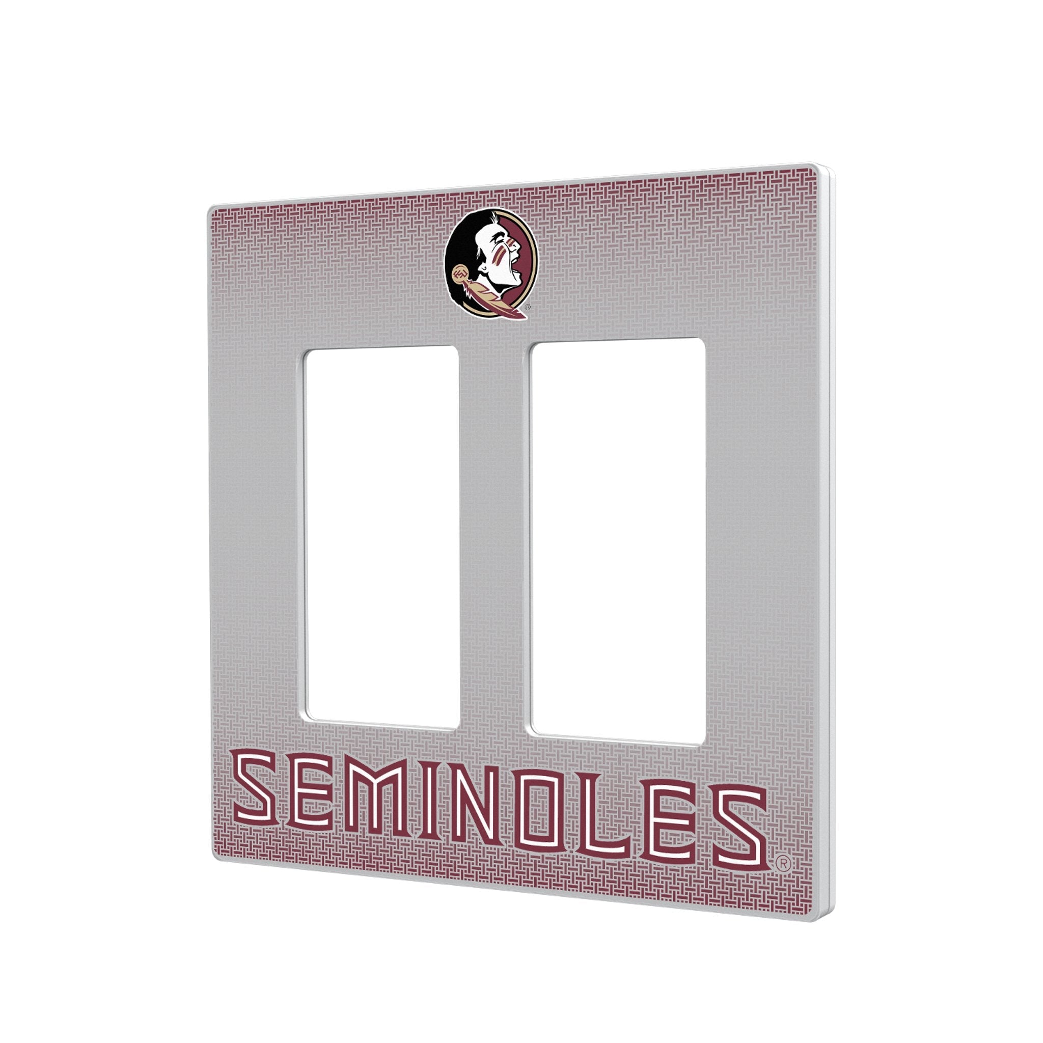 Florida State University Seminoles Linen Hidden-Screw Light Switch Plate 4