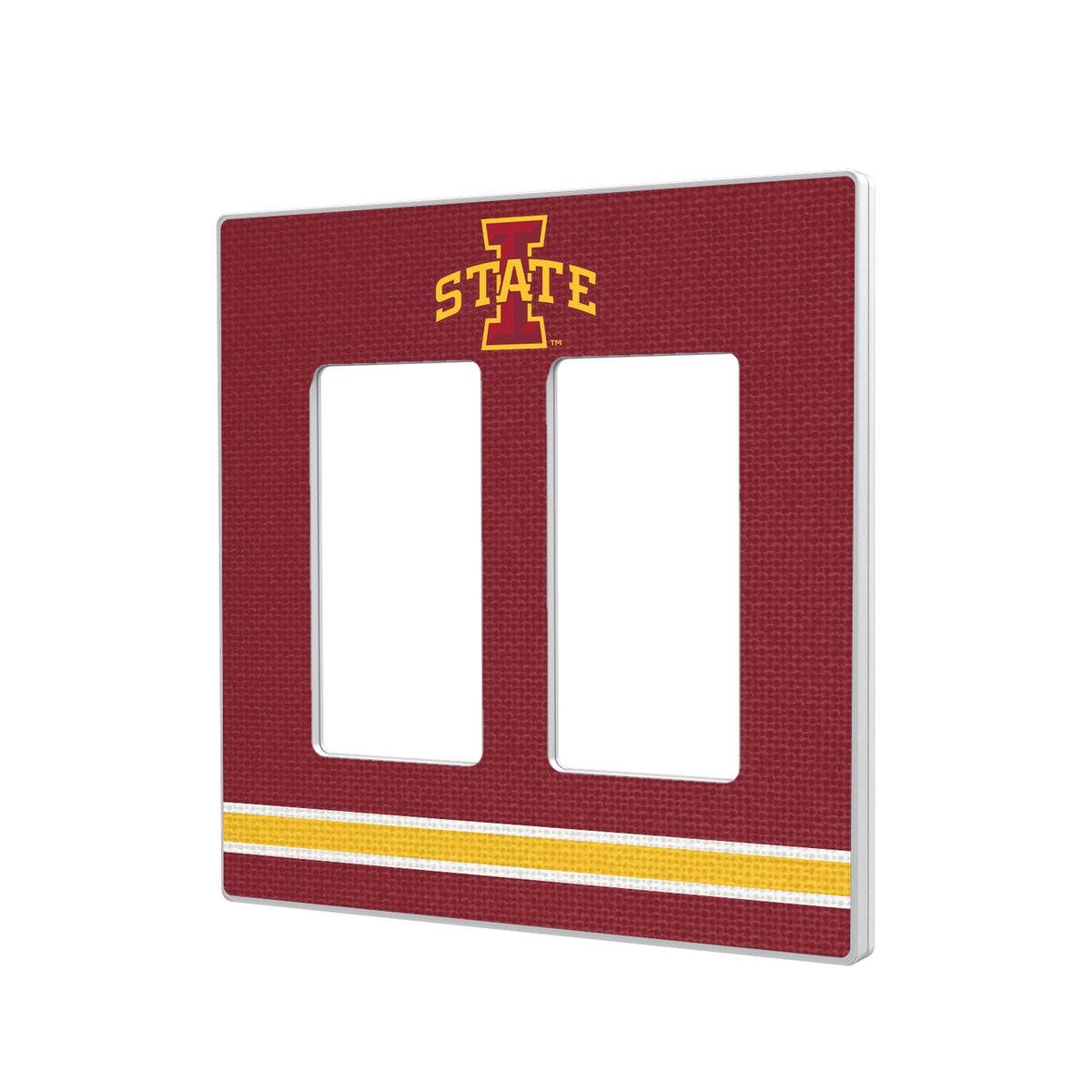 Iowa State University Cyclones Stripe Hidden-Screw Light Switch Plate 4