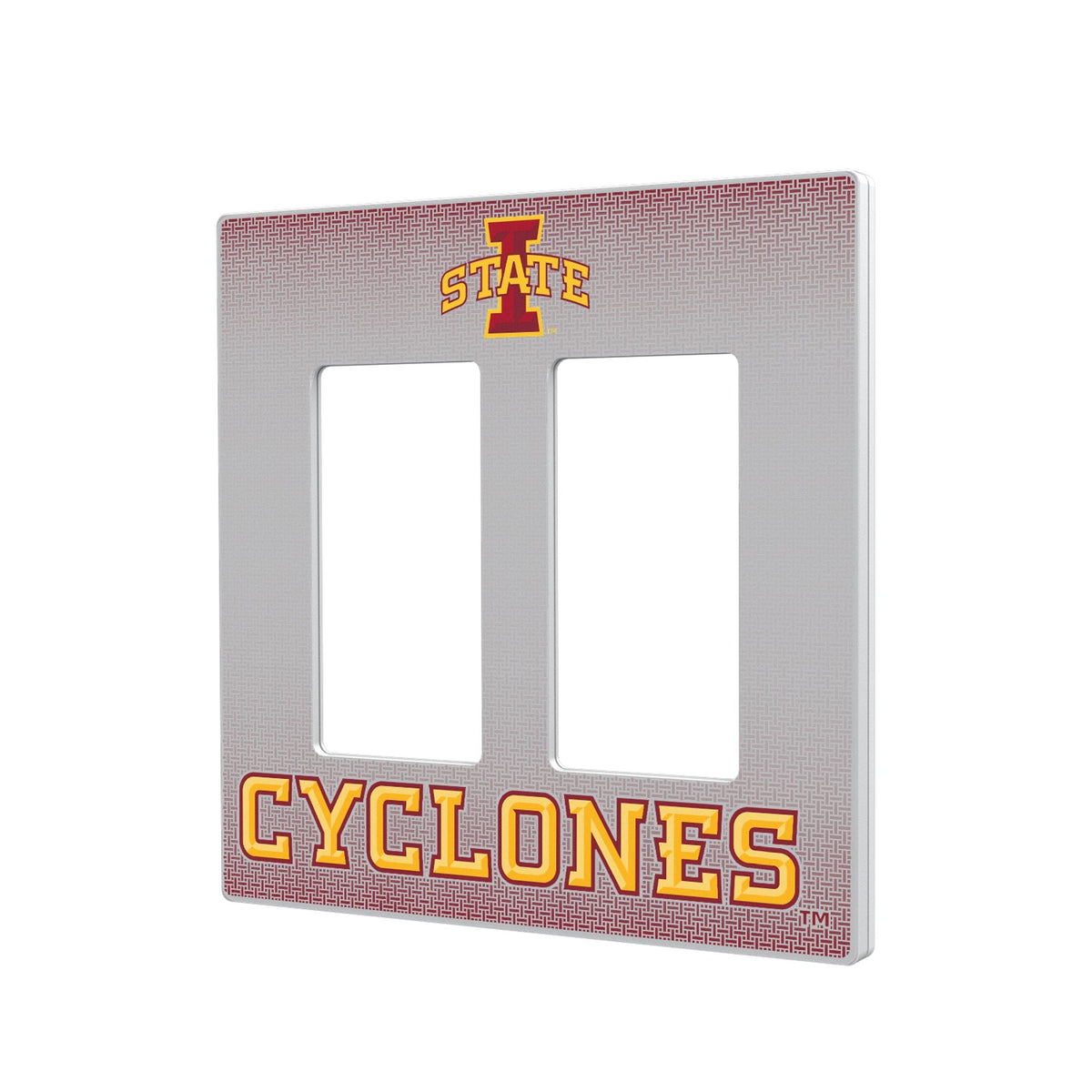 Iowa State University Cyclones Linen Hidden-Screw Light Switch Plate 4