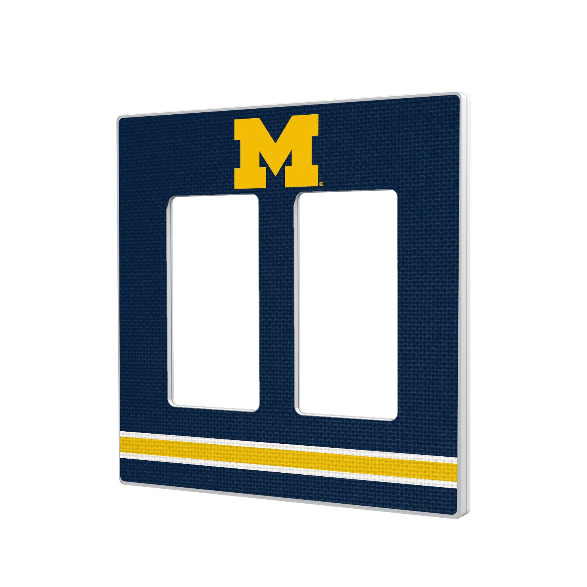 University of Michigan Wolverines Stripe Hidden-Screw Light Switch Plate 4