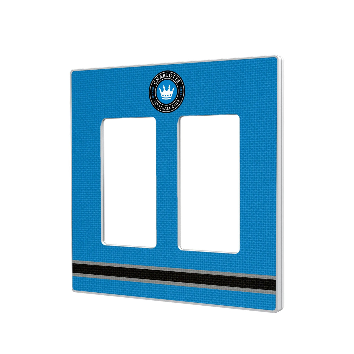 Charlotte FC Stripe Hidden-Screw Light Switch Plate 4