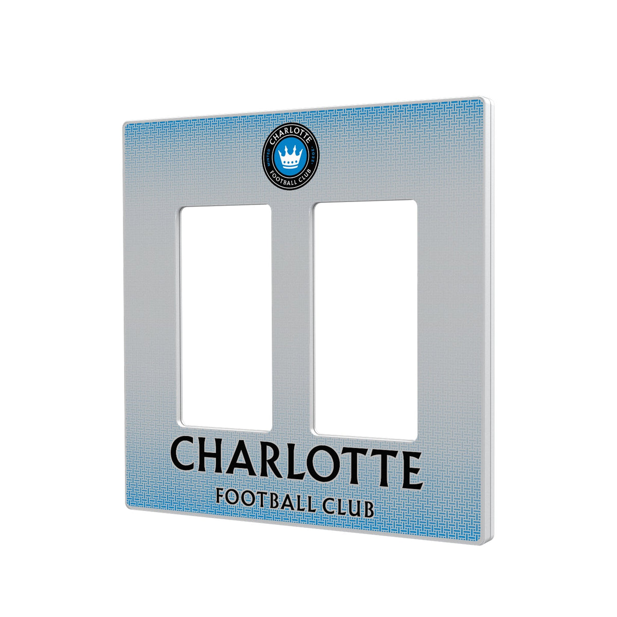 Charlotte FC Linen Hidden-Screw Light Switch Plate 4