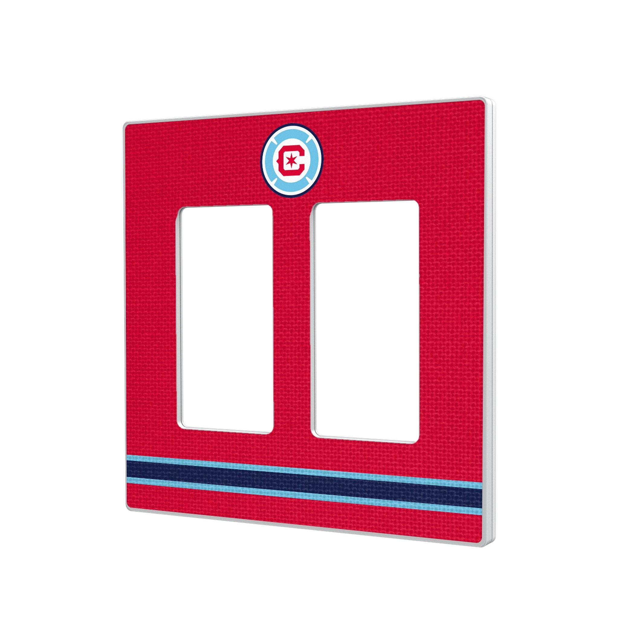 Chicago Fire Stripe Hidden-Screw Light Switch Plate 4