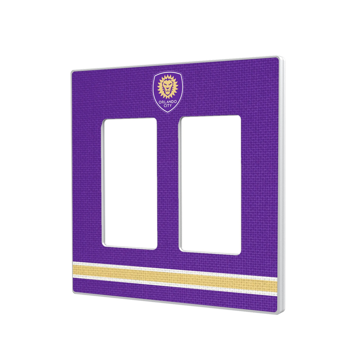 Orlando City Soccer Club Stripe Hidden-Screw Light Switch Plate 4