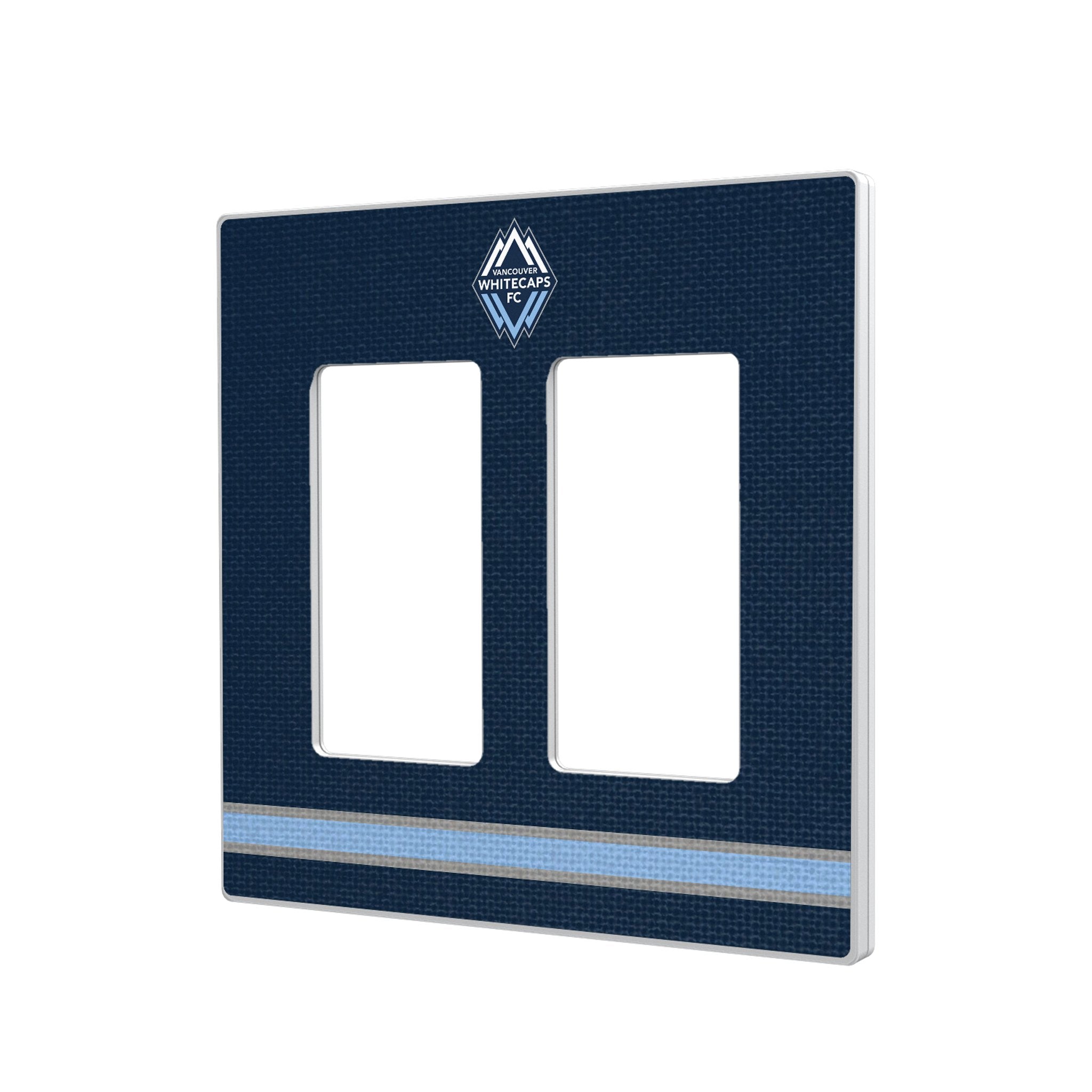 Vancouver Whitecaps Stripe Hidden-Screw Light Switch Plate 4