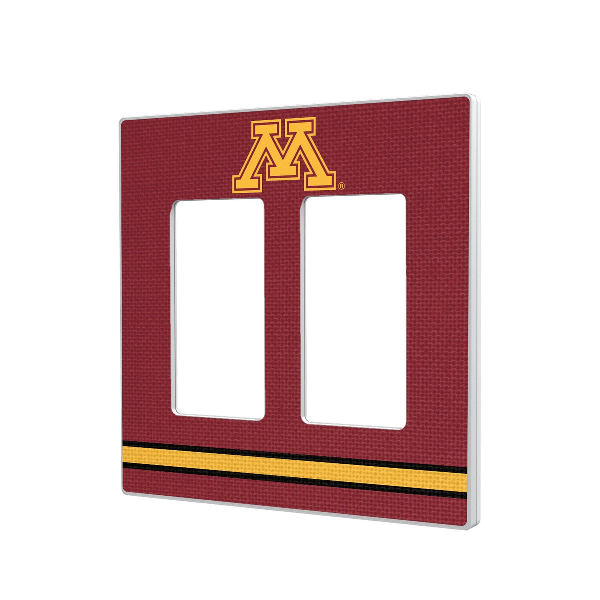 University of Minnesota Golden Gophers Stripe Hidden-Screw Light Switch Plate 4