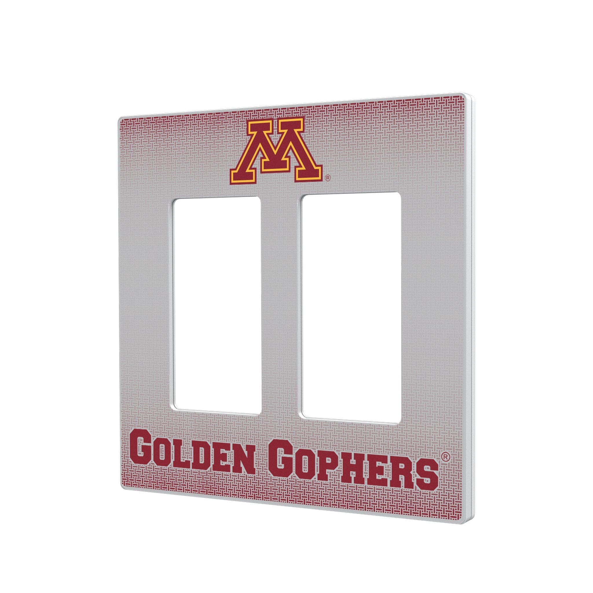 University of Minnesota Golden Gophers Linen Hidden-Screw Light Switch Plate 4
