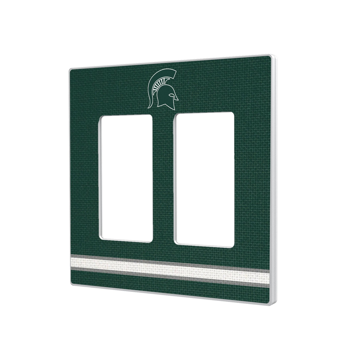 Michigan State University Spartans Stripe Hidden-Screw Light Switch Plate 4
