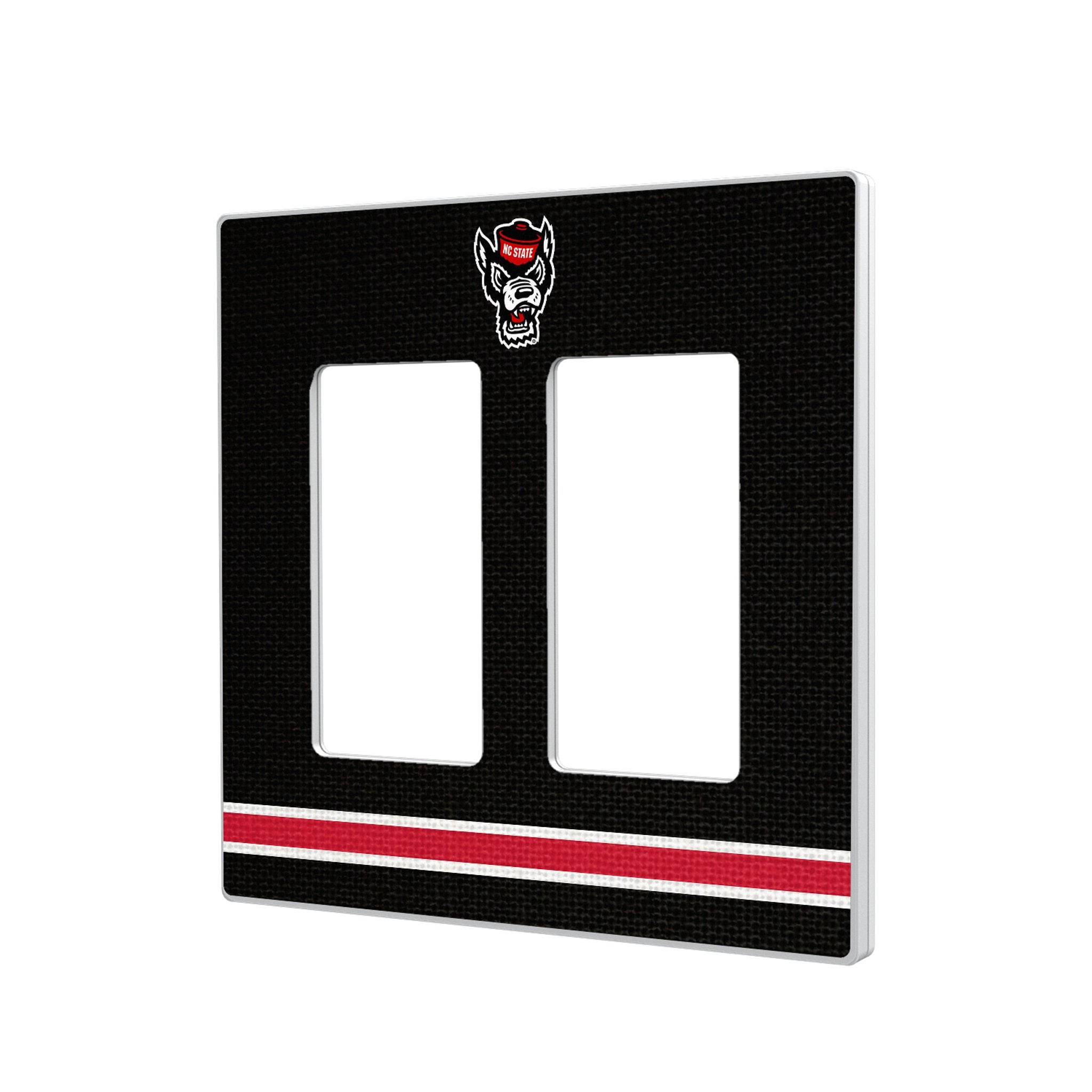 North Carolina State University Wolfpack Stripe Hidden-Screw Light Switch Plate 4