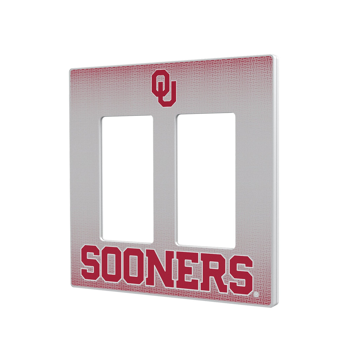University of Oklahoma Sooners Linen Hidden-Screw Light Switch Plate 4