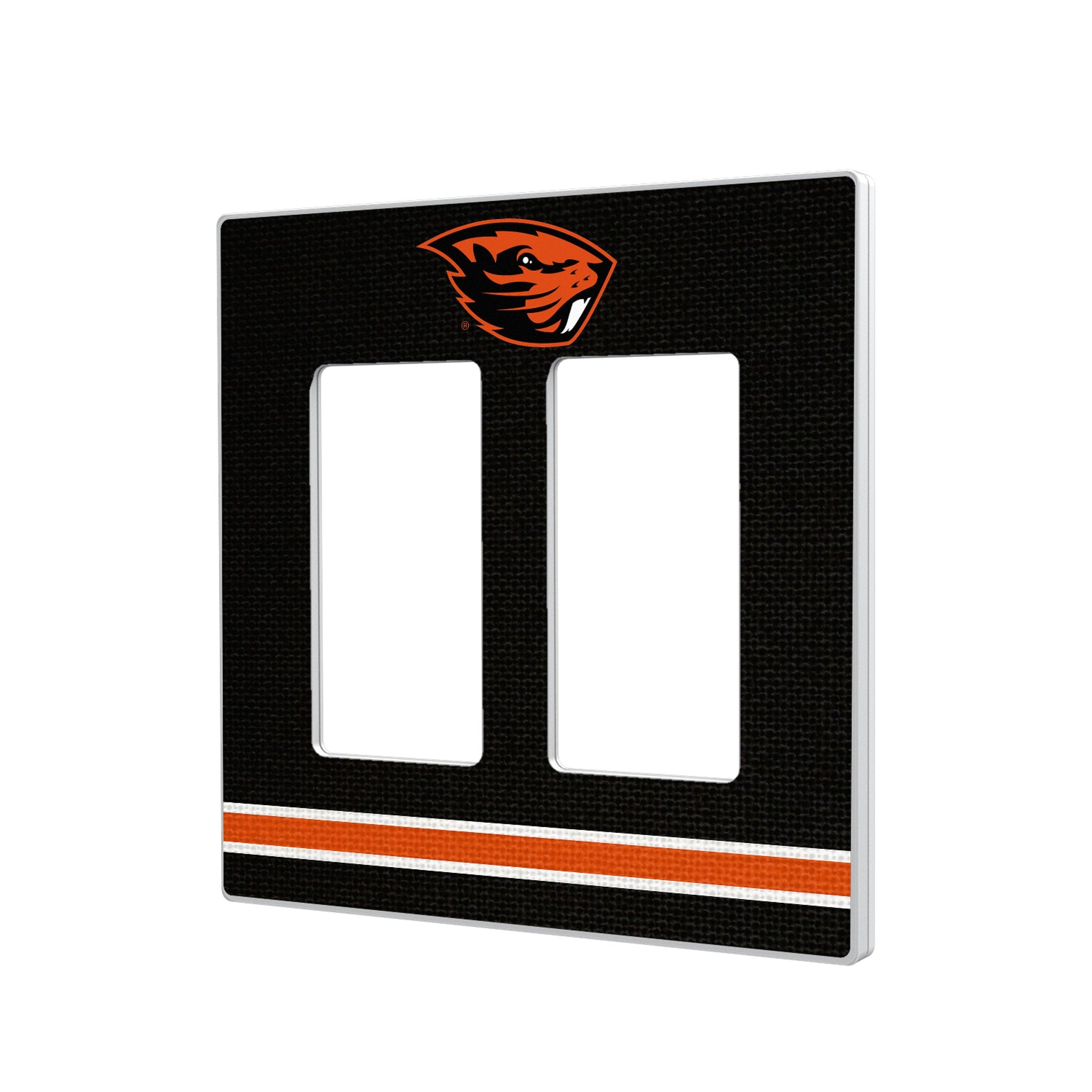Oregon State University Beavers Stripe Hidden-Screw Light Switch Plate 4