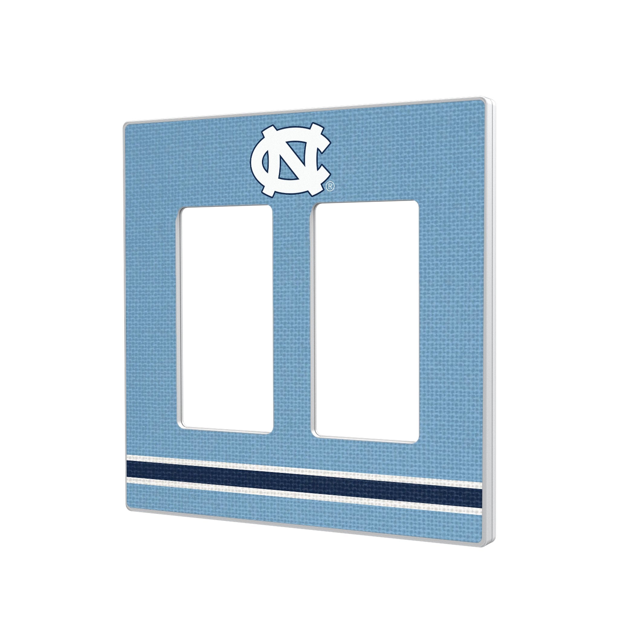 University of North Carolina Tar Heels Stripe Hidden-Screw Light Switch Plate 4