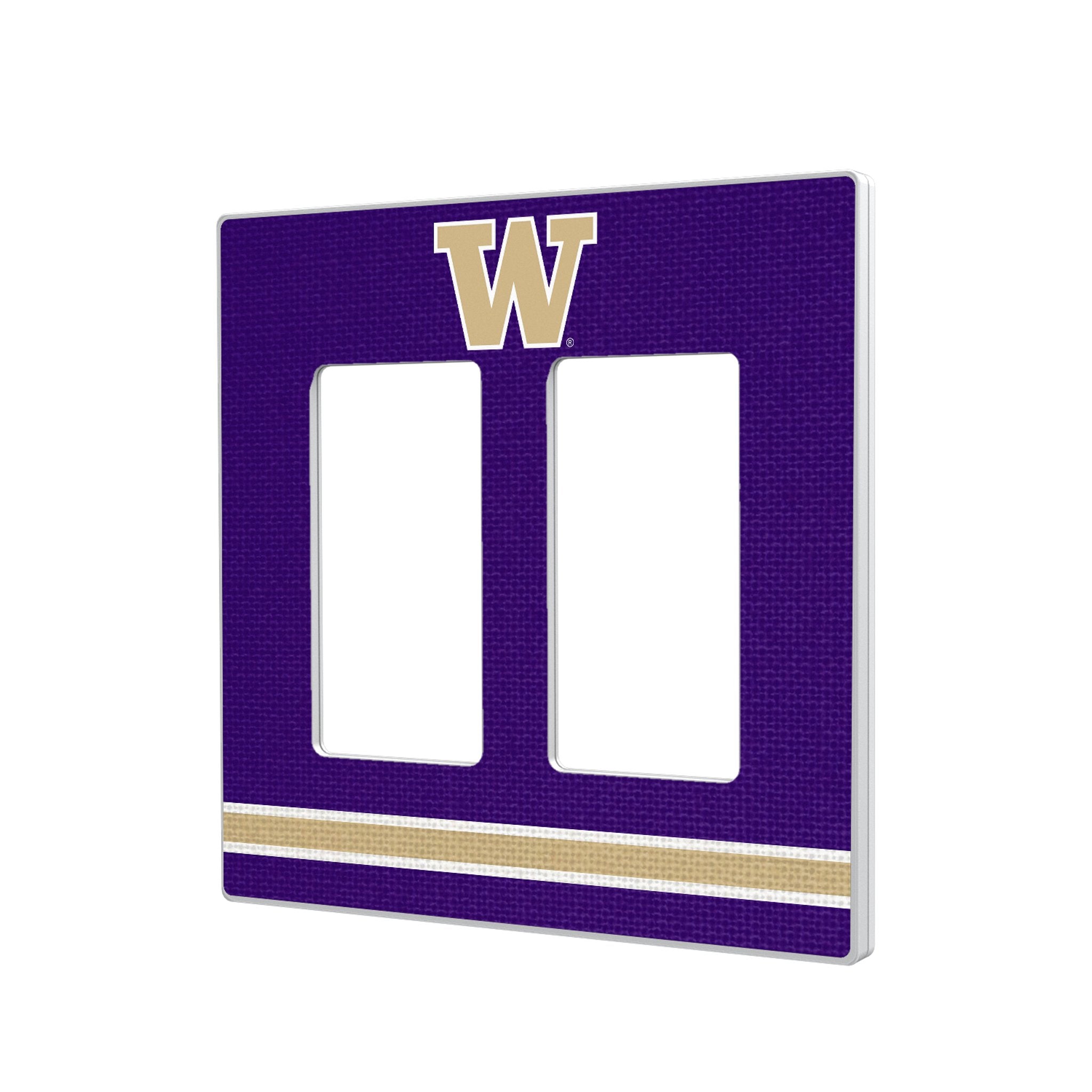 University of Washington Huskies Stripe Hidden-Screw Light Switch Plate 4